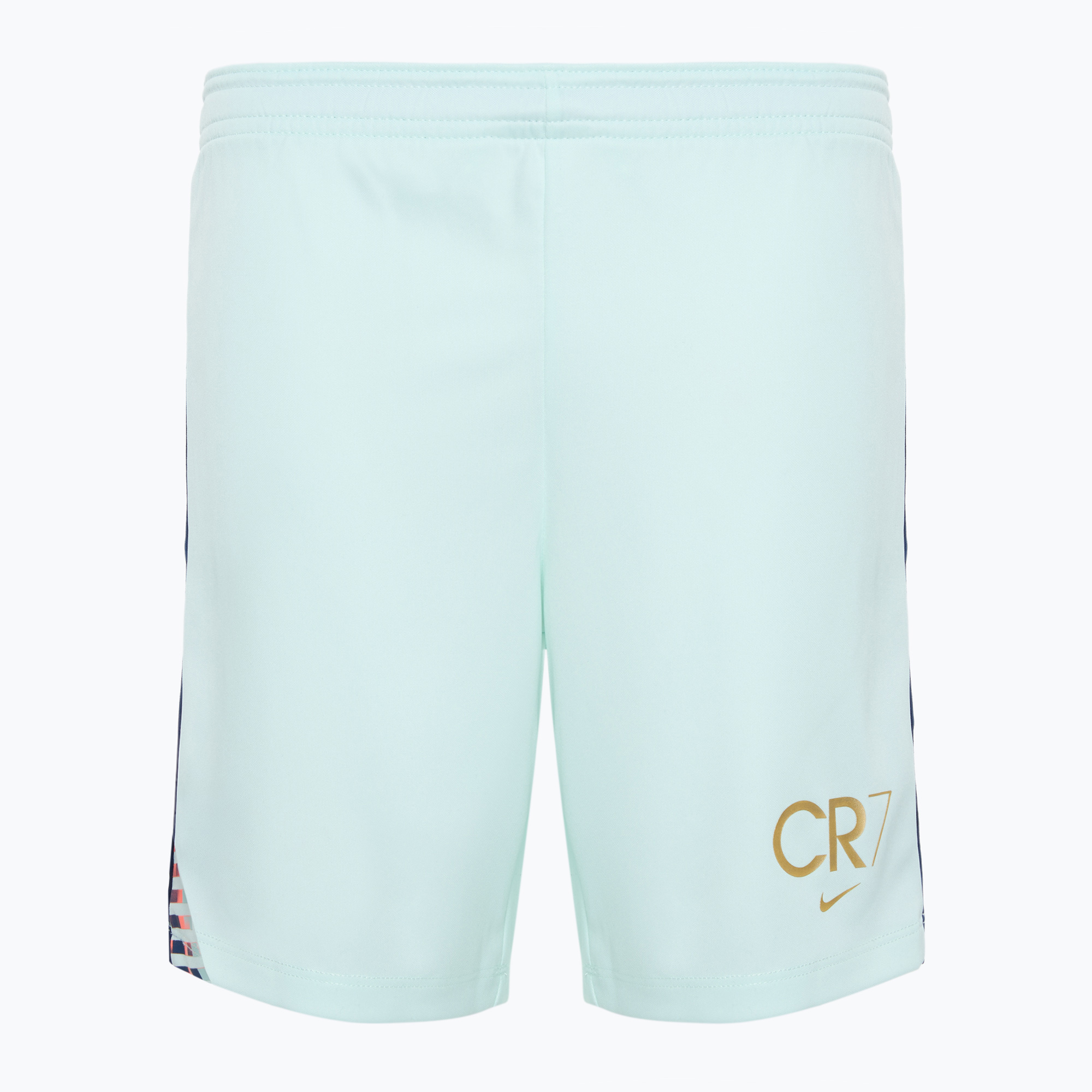 Detské futbalové šortky Nike CR7 Academy Dri-FIT sotva zelené/ modré prázdne/ kovovo zlaté (CR7 Academy Dri-FIT HF4346-394)