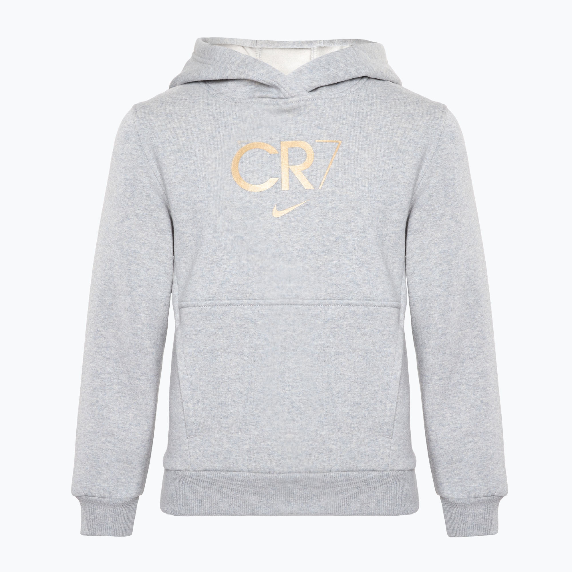 Detská mikina Nike CR7 Club Fleece light smoke grey/heather/metallic gold (CR7 Club Fleece HF4348-077)