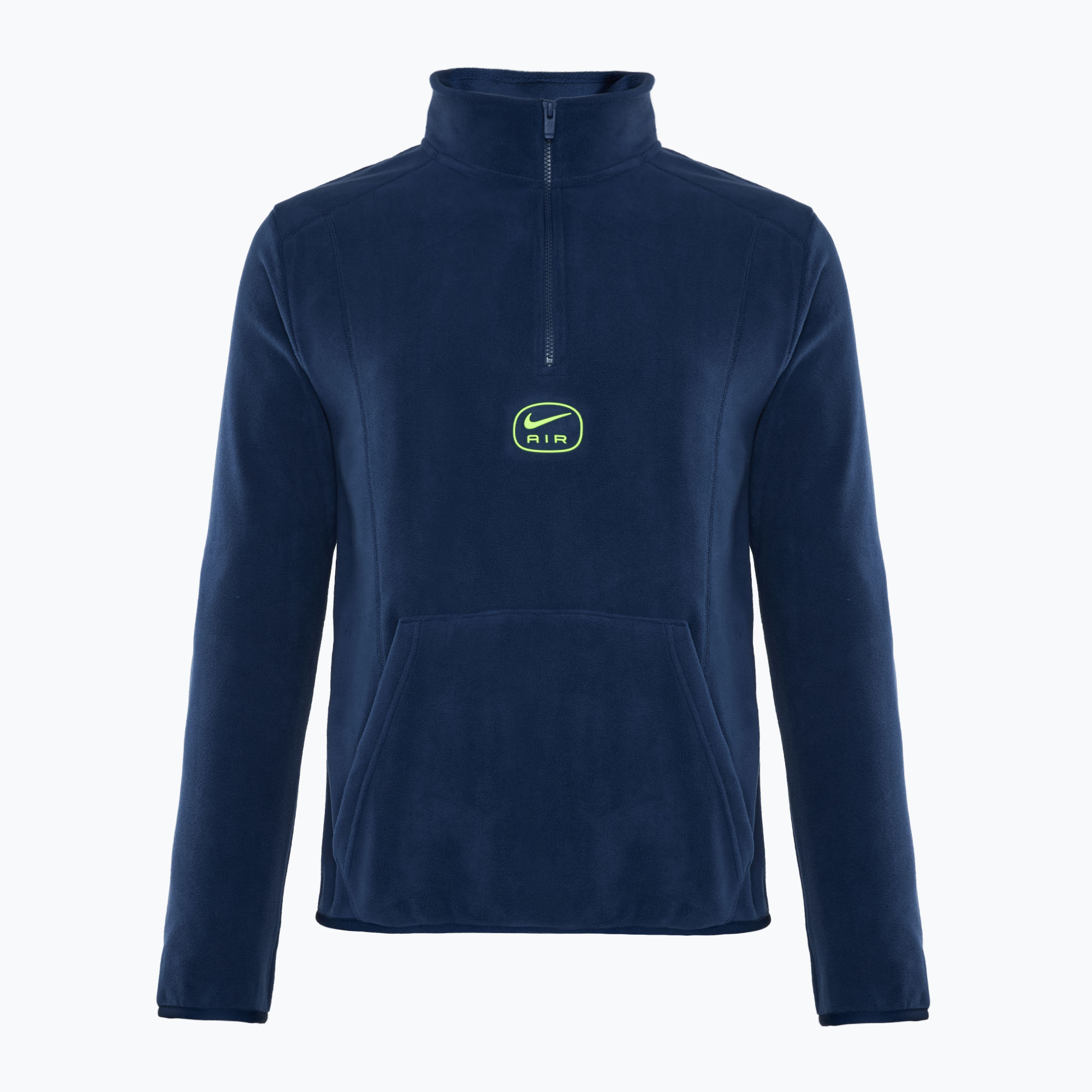 Pánske tričko Nike Swoosh Air Polar Fleece Half Zip Top midnight navy/ volt