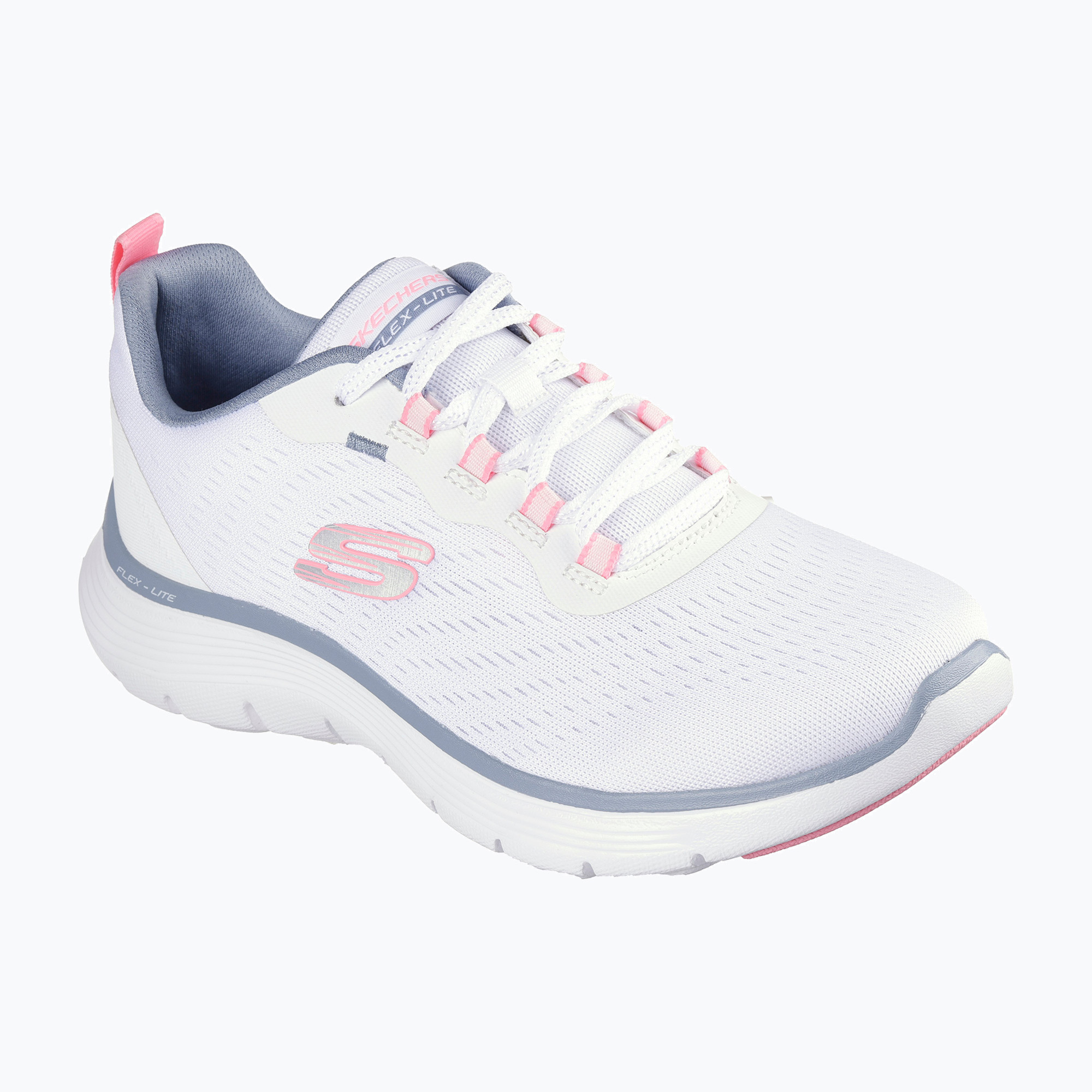 Dámske topánky SKECHERS Flex Appeal 5.0 New Path white/pink/blue (Flex Appeal 5.0 New Path 150201 WPKB)