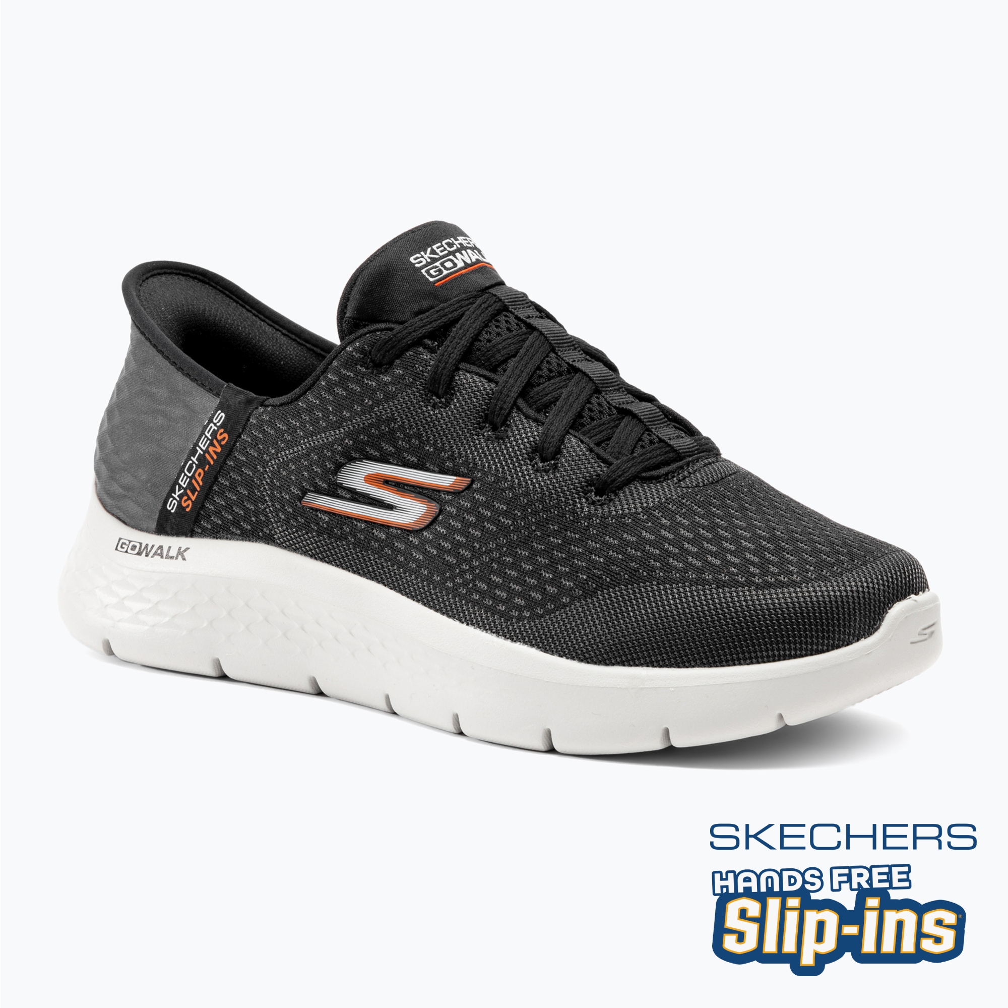Pánske topánky SKECHERS Slip-ins Go Walk Flex New World black/white/orange (Go Walk Flex New World 216505 BKOR)