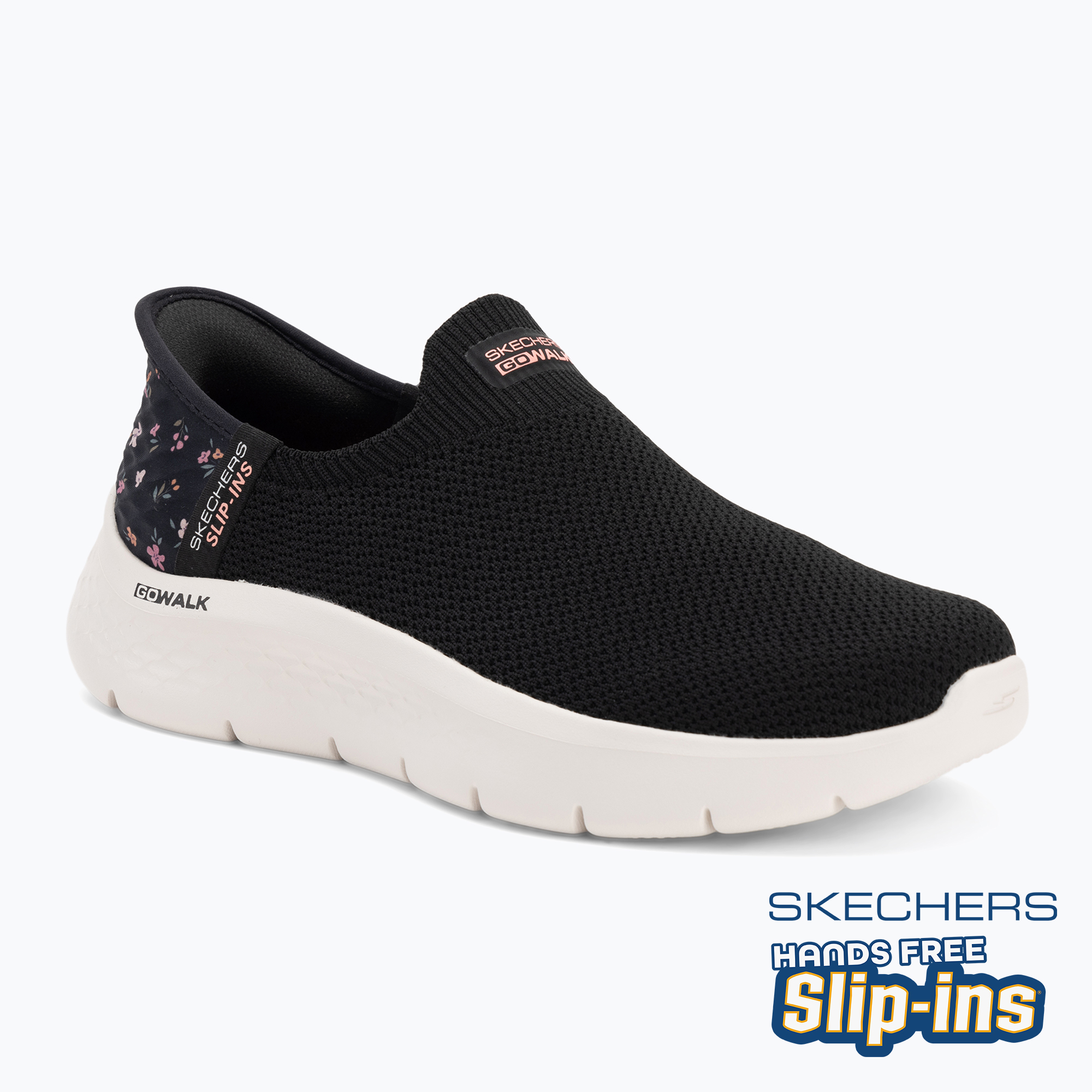 Dámska obuv SKECHERS Go Walk Flex Sunset Rose black (Go Walk Flex Sunset Rose 124822 BKPK)
