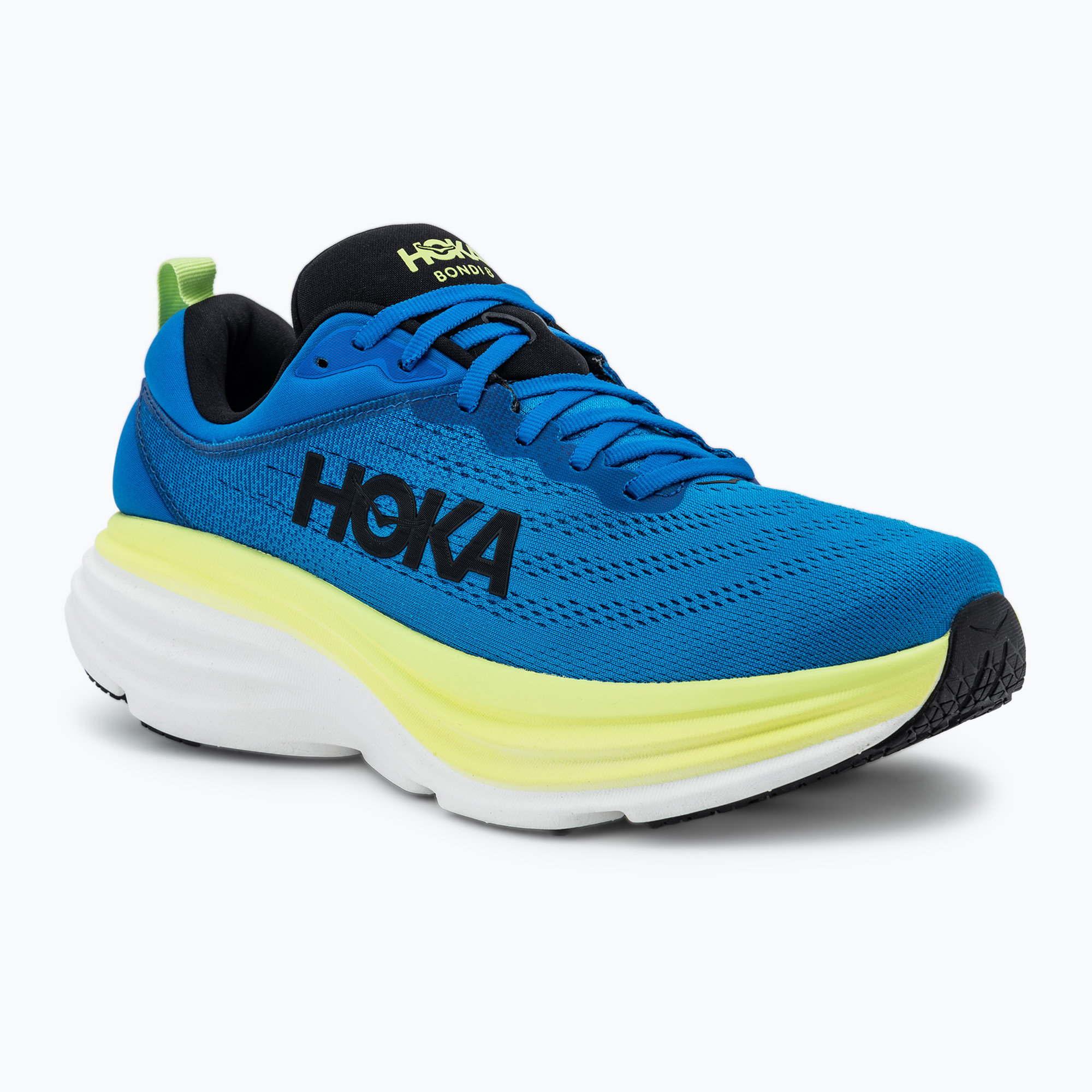 Pánska bežecká obuv HOKA Bondi 8 Wide electric cobalt/lettuce (Bondi 8 Wide 1127953-ELT)
