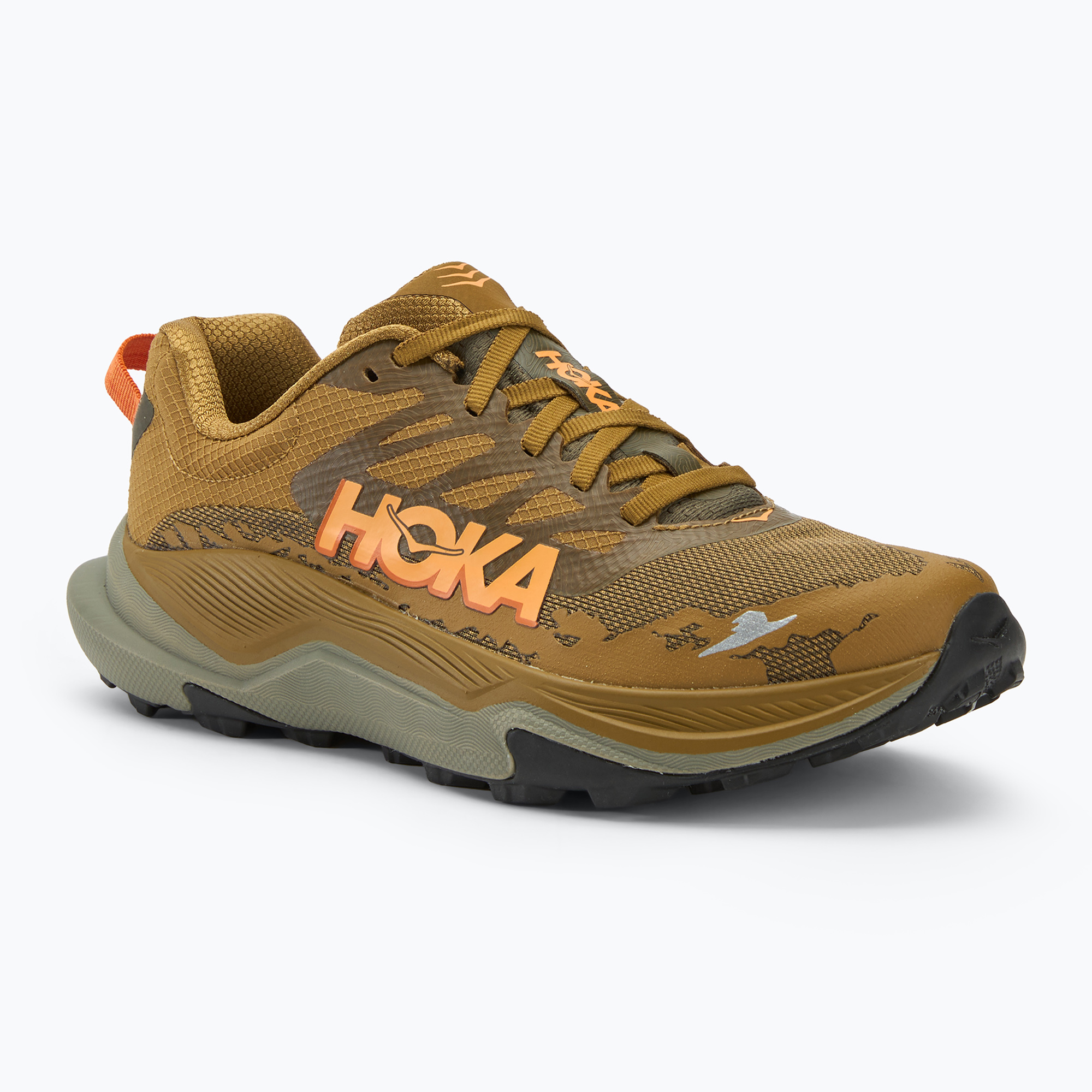 Pánska bežecká obuv Hoka Torrent 4 honey/antique olive (Torrent 4 1155115-HYN)