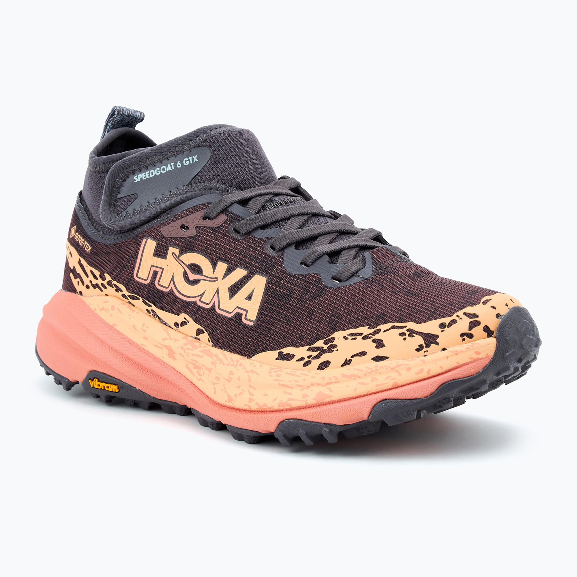 Dámska bežecká obuv Hoka Speedgoat 6 MID GTX galaxy/guava (Speedgoat 6 MID GTX 1155153-GGV)