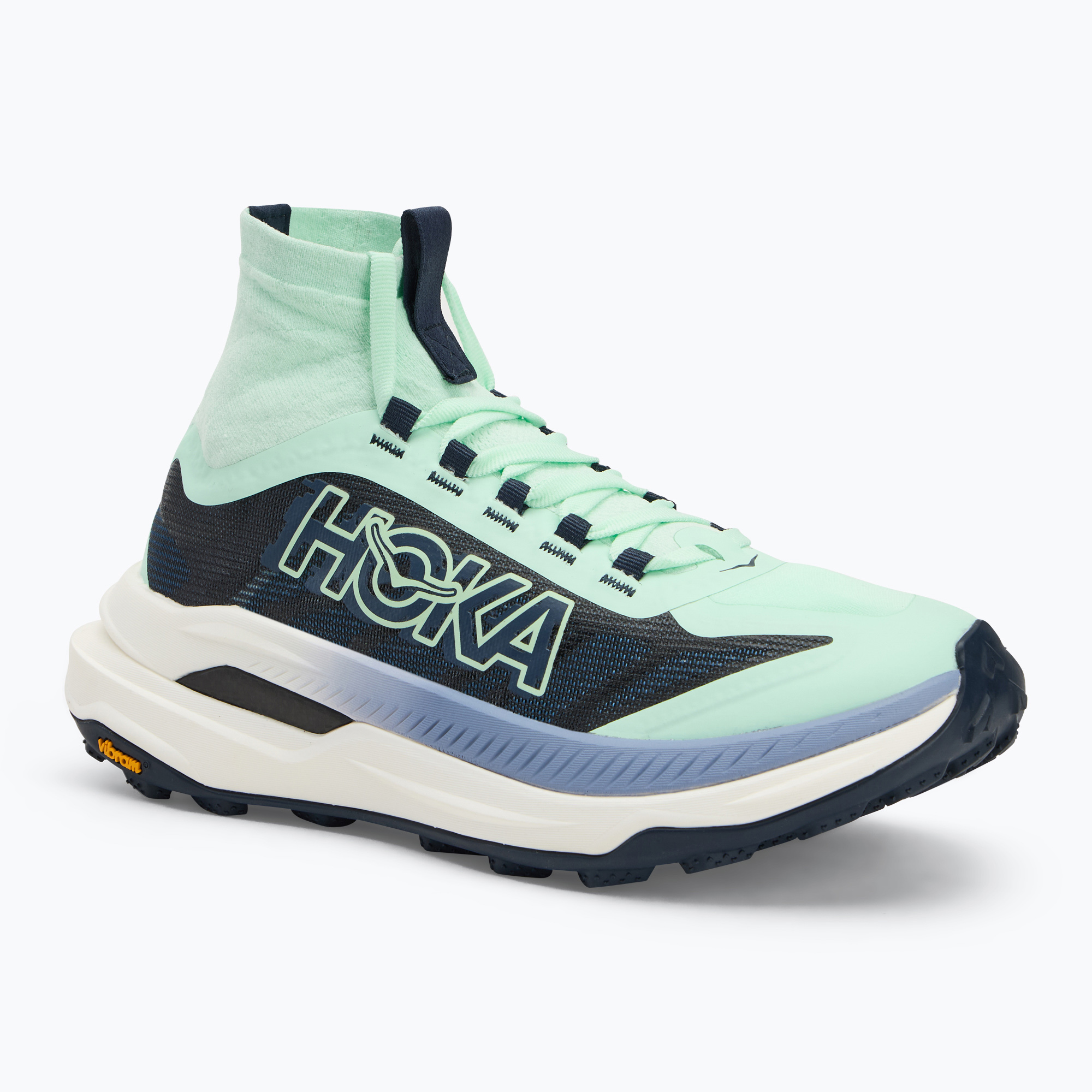 Dámska bežecká obuv HOKA Tecton X 3 mint fluorite/varsity navy (Tecton X 3 1155114-MTV)