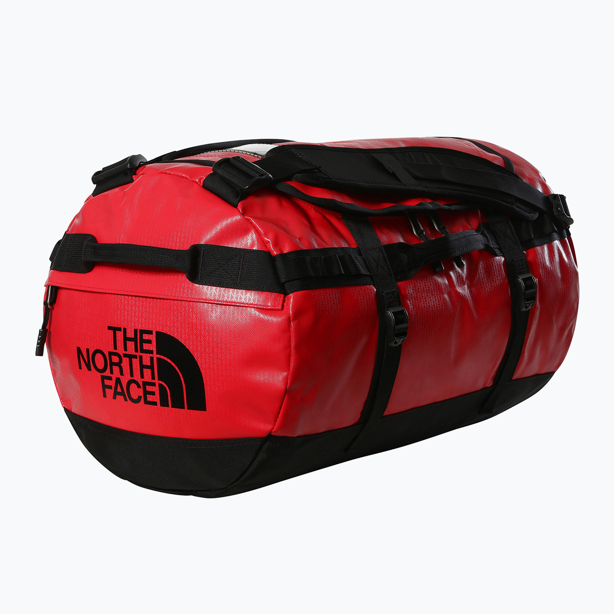 Cestovná taška The North Face Base Camp Duffel S 50 l red/black/npf (Base Camp Duffel S NF0A52ST54A1)