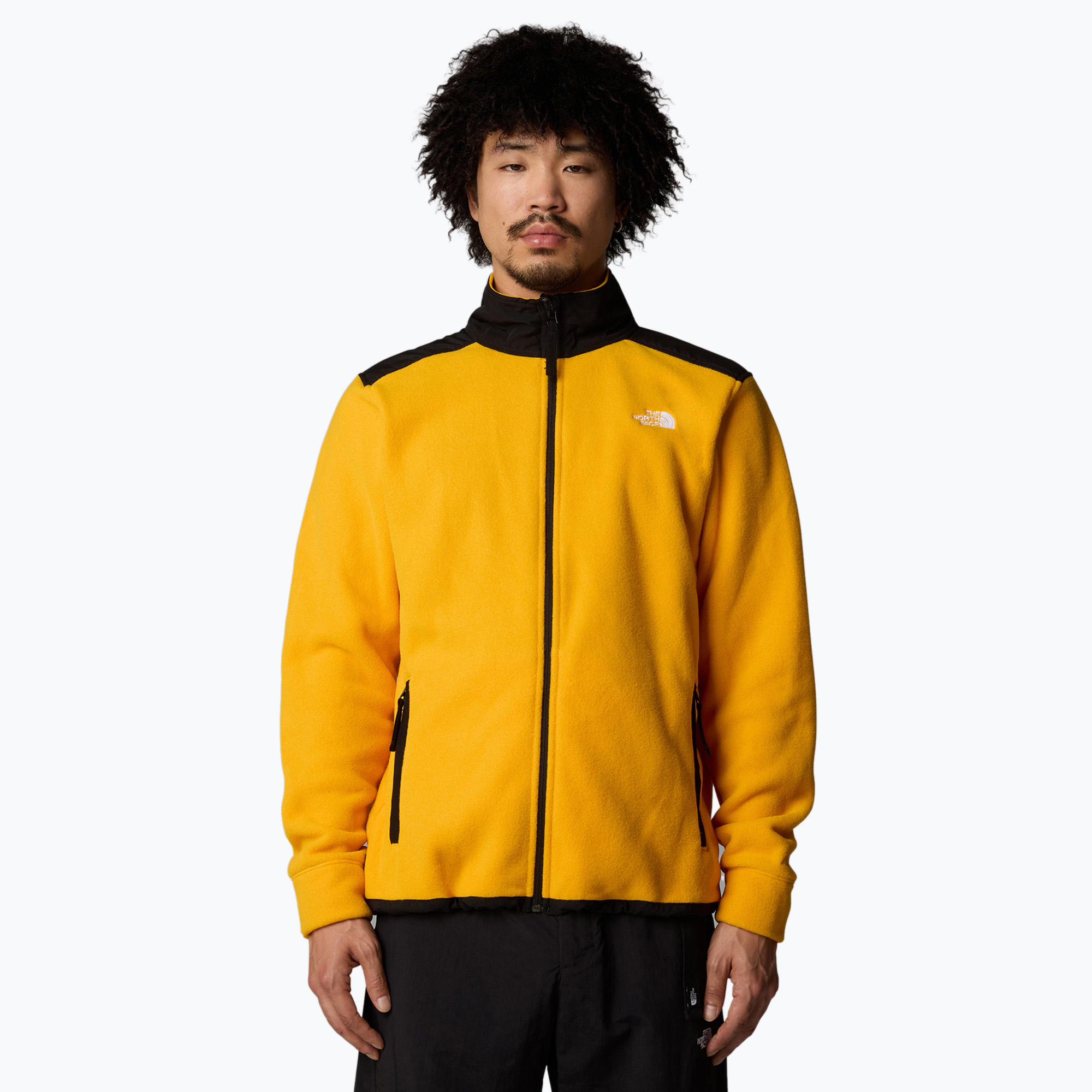 Pánska mikina The North Face Alpine Polartec 200 FZ summit gold/black (Alpine Polartec 200 FZ NF0A7WWL4WP1005)
