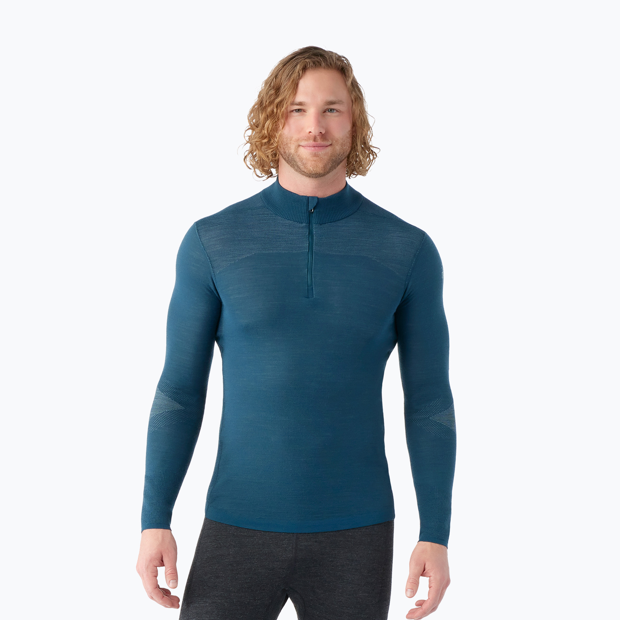 Pánska termo mikina Smartwool Intraknit Thermal Merino Base Layer 1/4 Zip twilight blue (Intraknit Thermal Merino Base Layer 1/4 Zip 02824-G74)