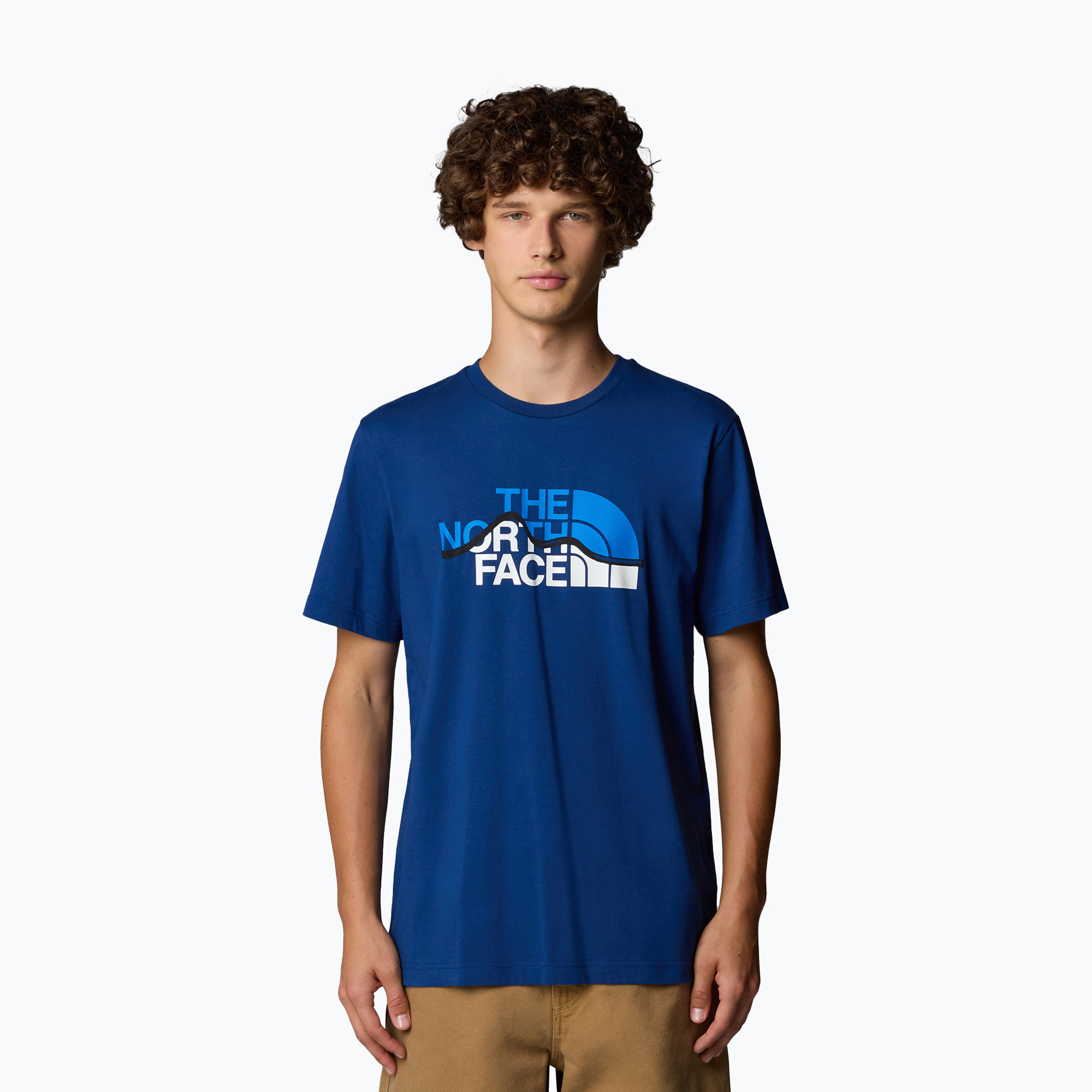 Pánske tričko The North Face Mountain Line Tee estate blue (Mountain Line Tee NF0A87NTD1R1)