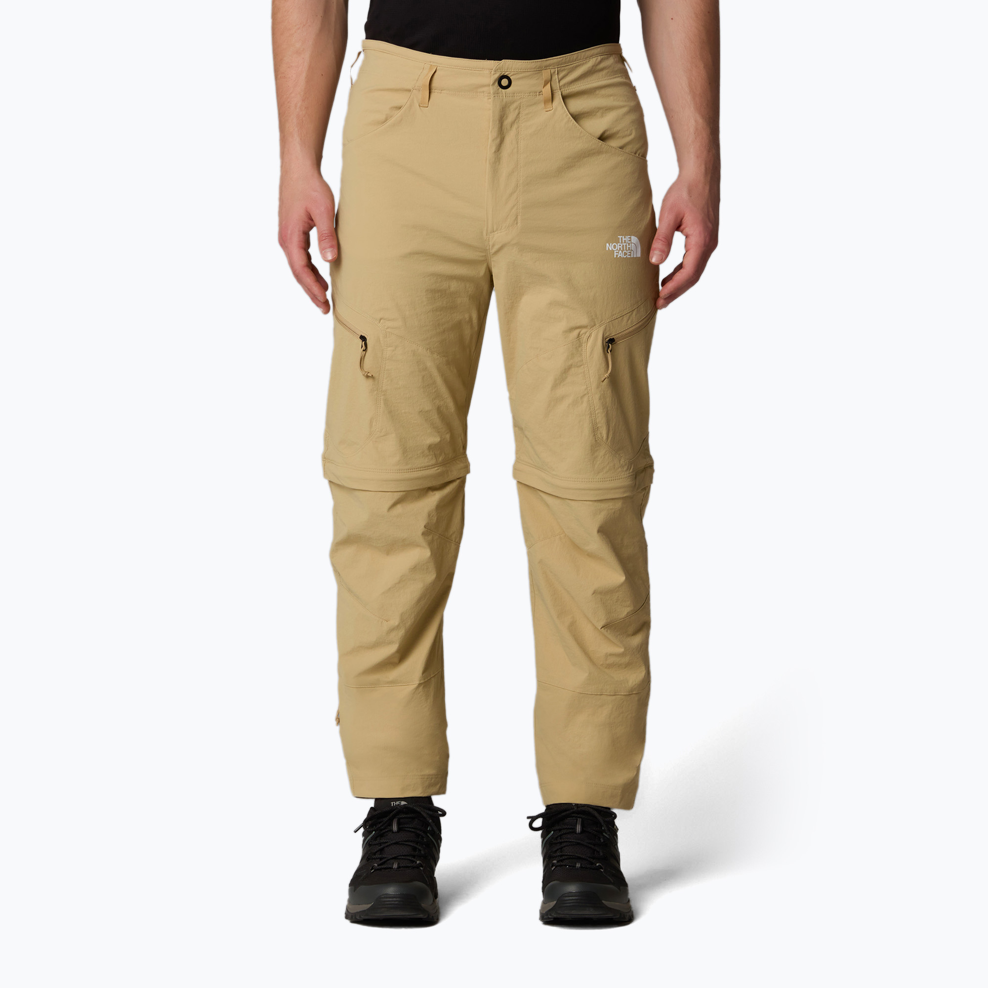 Pánske trekové nohavice The North Face Exploration Conv Reg Tapered khaki stone (Exploration Conv Reg Tapered NF0A8BR4LK51)