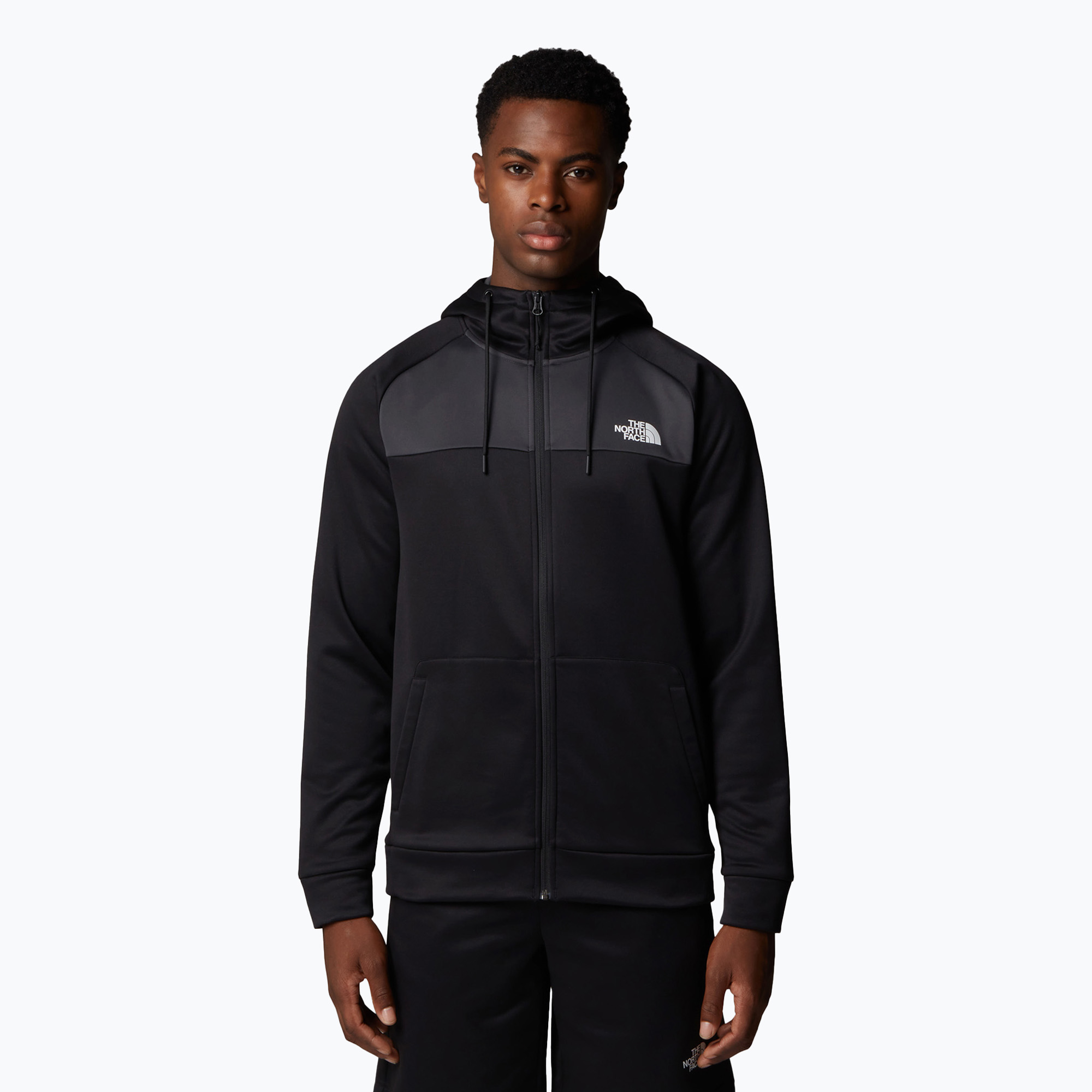 Pánska mikina The North Face Reaxion Fleece Full Zip Hoodie tnf black/asphalt grey (Reaxion Fleece Full Zip Hoodie NF0A8CNPKT01)