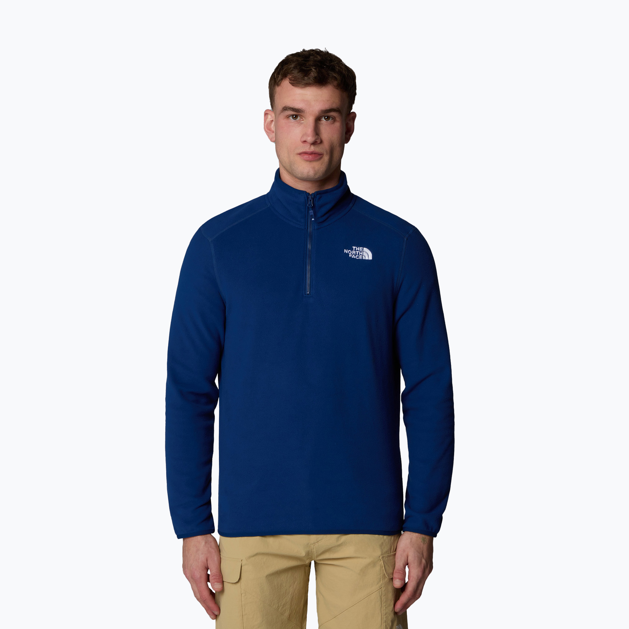 Pánska mikina The North Face 100 Glacier 1/4 Zip estate blue (100 Glacier 1/4 Zip NF0A855WD1R1)