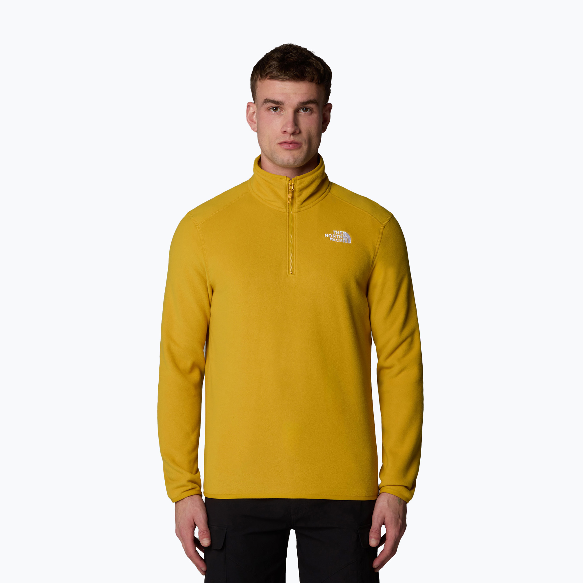 Pánska mikina The North Face 100 Glacier 1/4 Zip turmeric (100 Glacier 1/4 Zip NF0A855W0XI1)