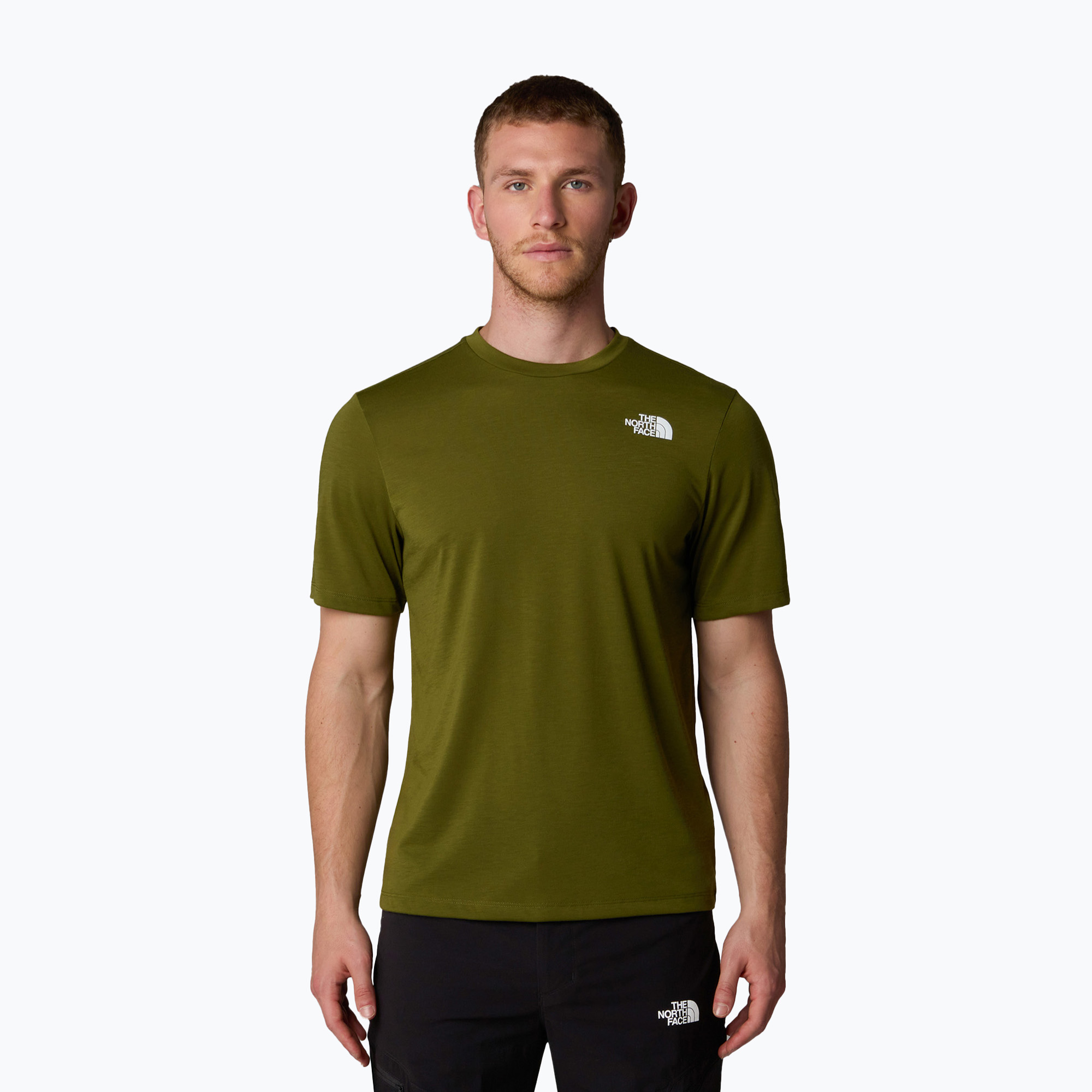 Pánske tričko The North Face Foundation Mountains Faces Tee forest olive