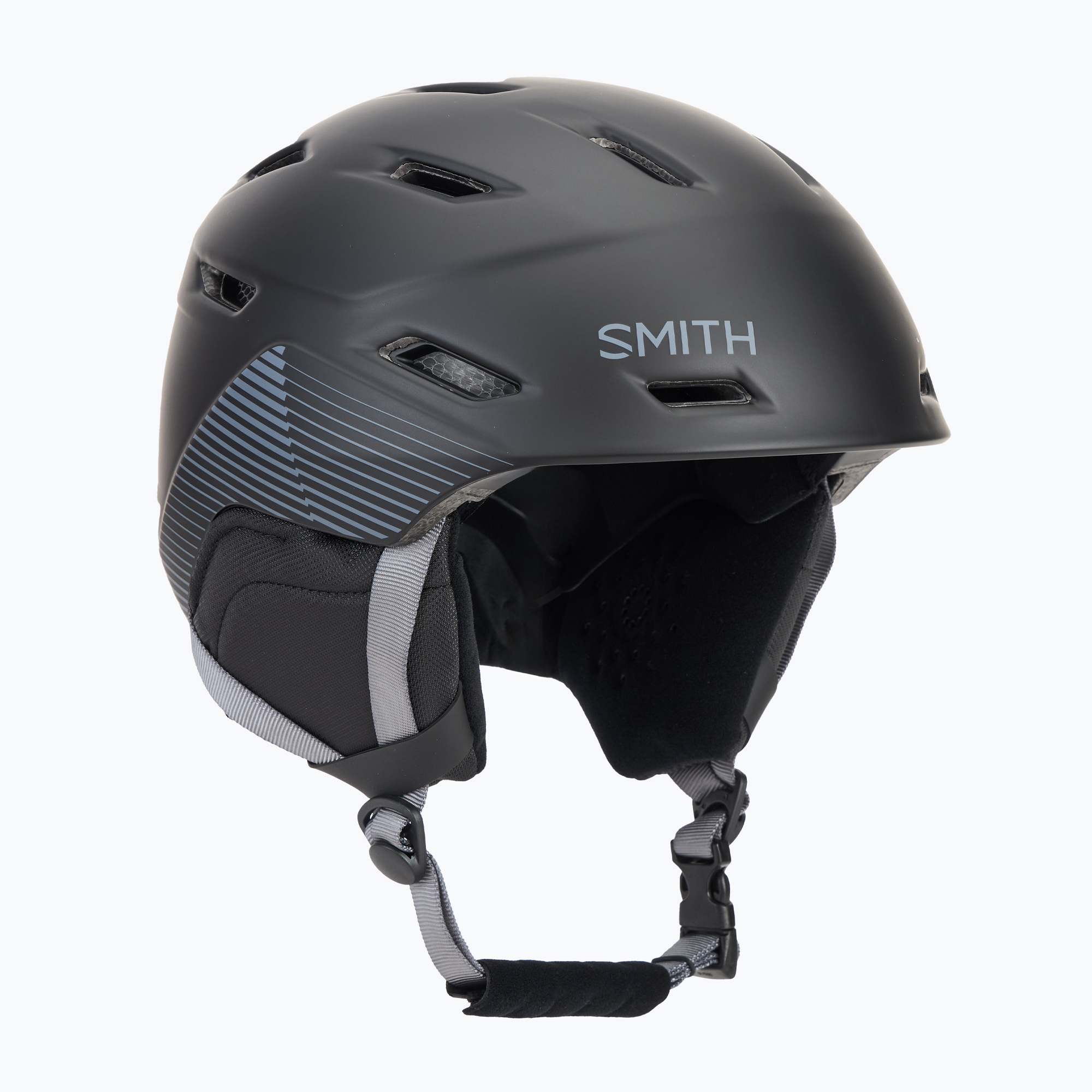 Lyžiarska prilba Smith Mission matte black stripes (Mission E00696)
