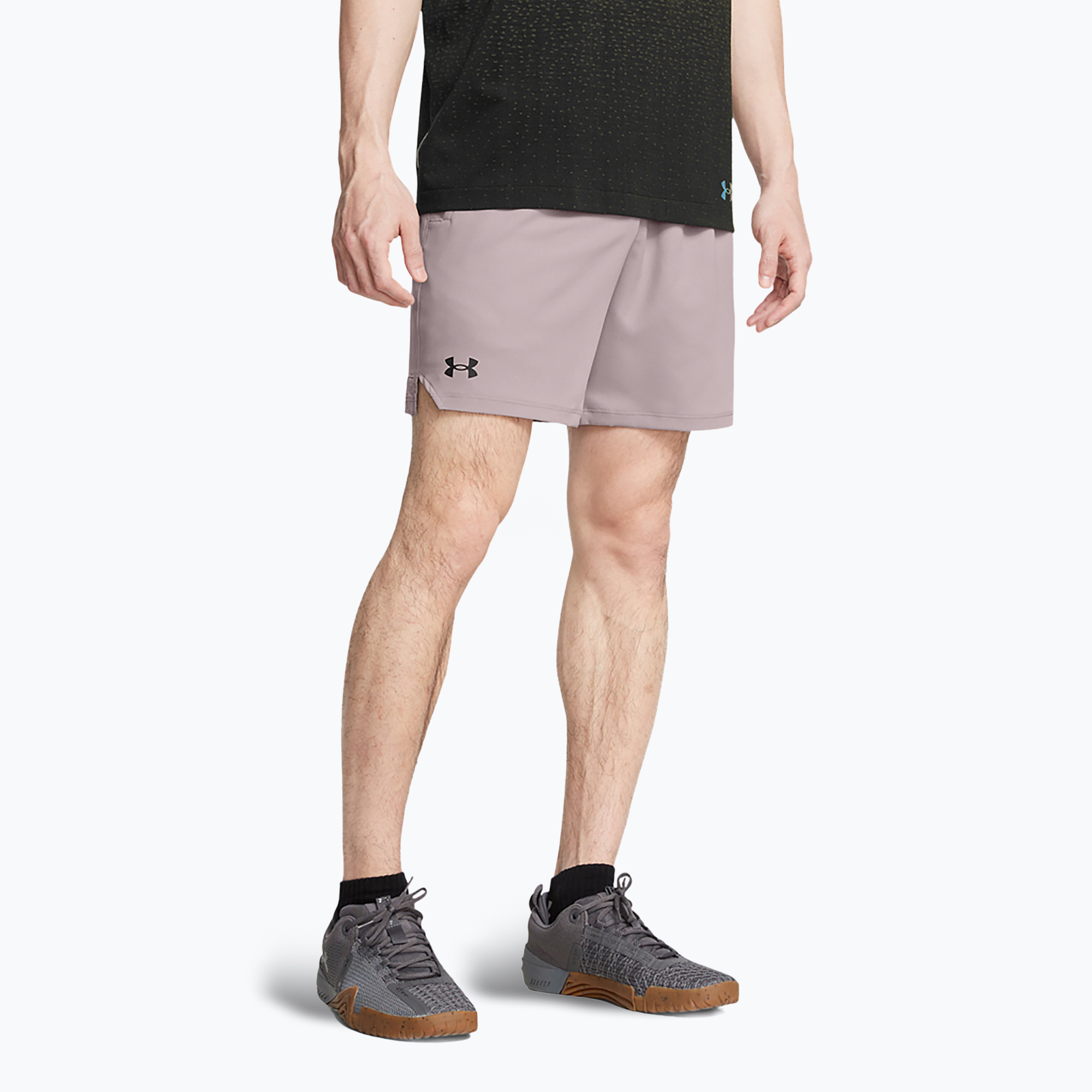 Pánske tréningové šortky Under Armour UA Vanish Woven 6in tetra gray/black (UA Vanish Woven 6in 1373718-015)
