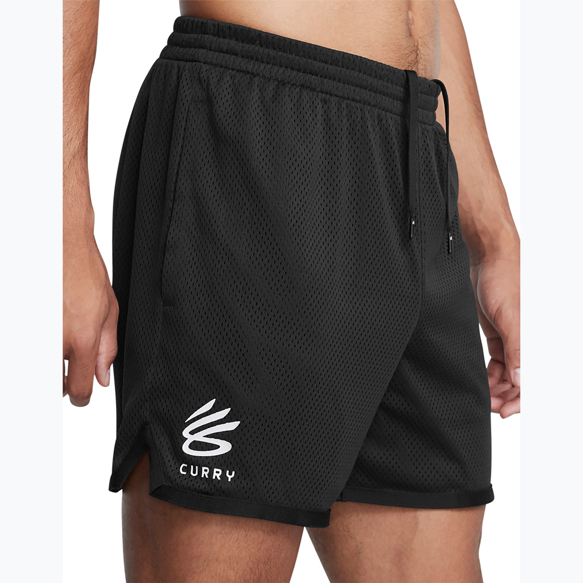 Under Armour pánske basketbalové šortky Curry Splash Short black / white clay (Curry Splash Short 1387092-001)