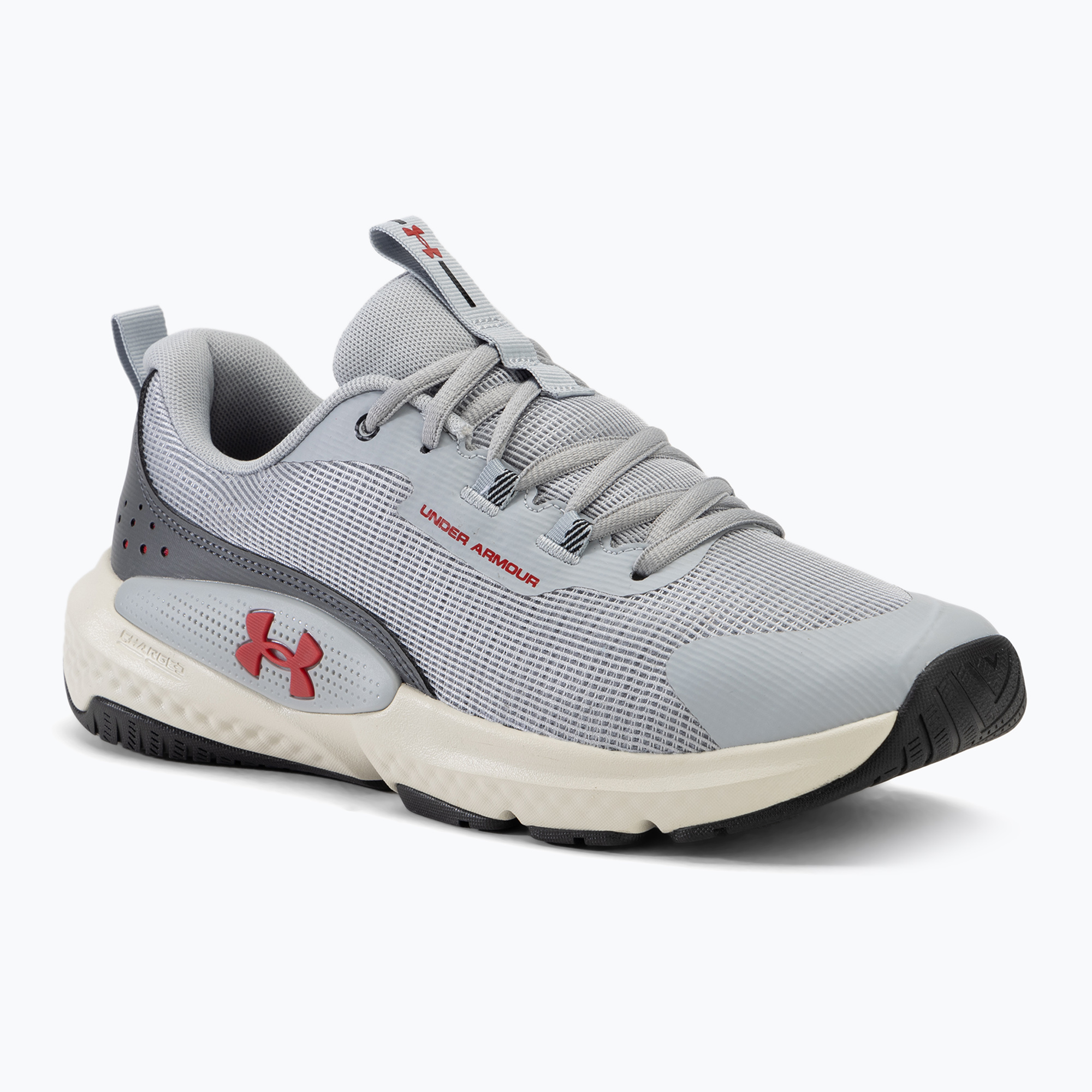 Pánske tréningová obuv Under Armour Dynamic Select mod gray/castlerock/inferno red (Dynamic Select 3026608-102)