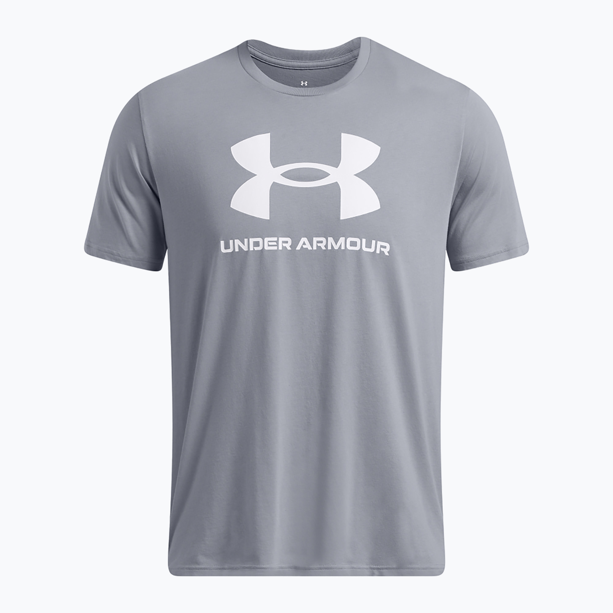 Pánske tričko Under Armour Sportstyle Logo Update steel/white (Sportstyle Logo Update 1382911-036)