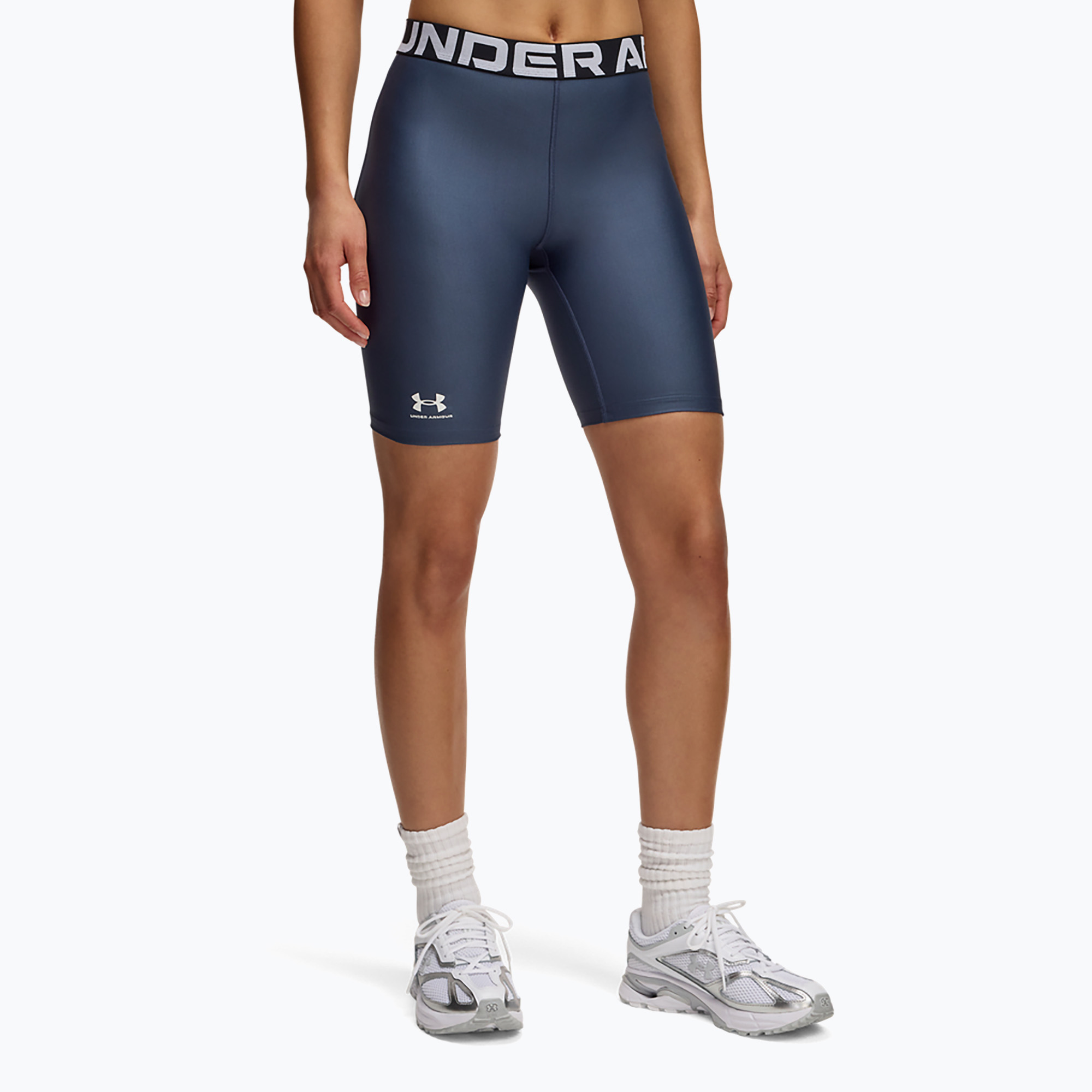 Dámske šortky Under Armour Flex Woven 2v1 polievková sivá / sivá (HG Authentics 8in 1383627-044)