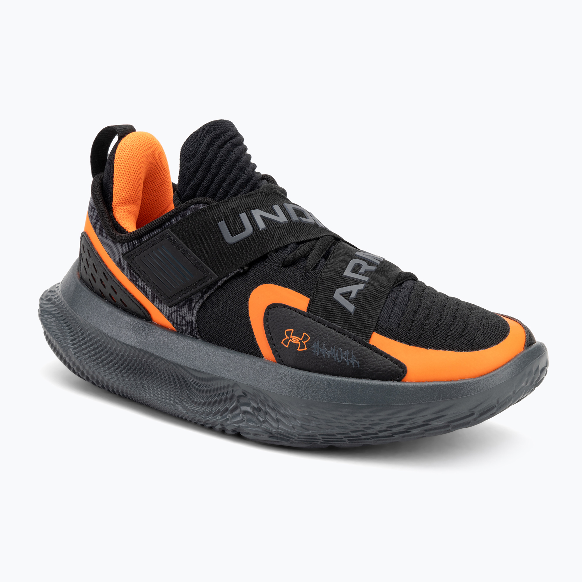 Basketbalová obuv Under Armour Flow Futr X 4 UAA black/castlerock/blaze orange (Flow Futr X 4 UAA 3028830-001)