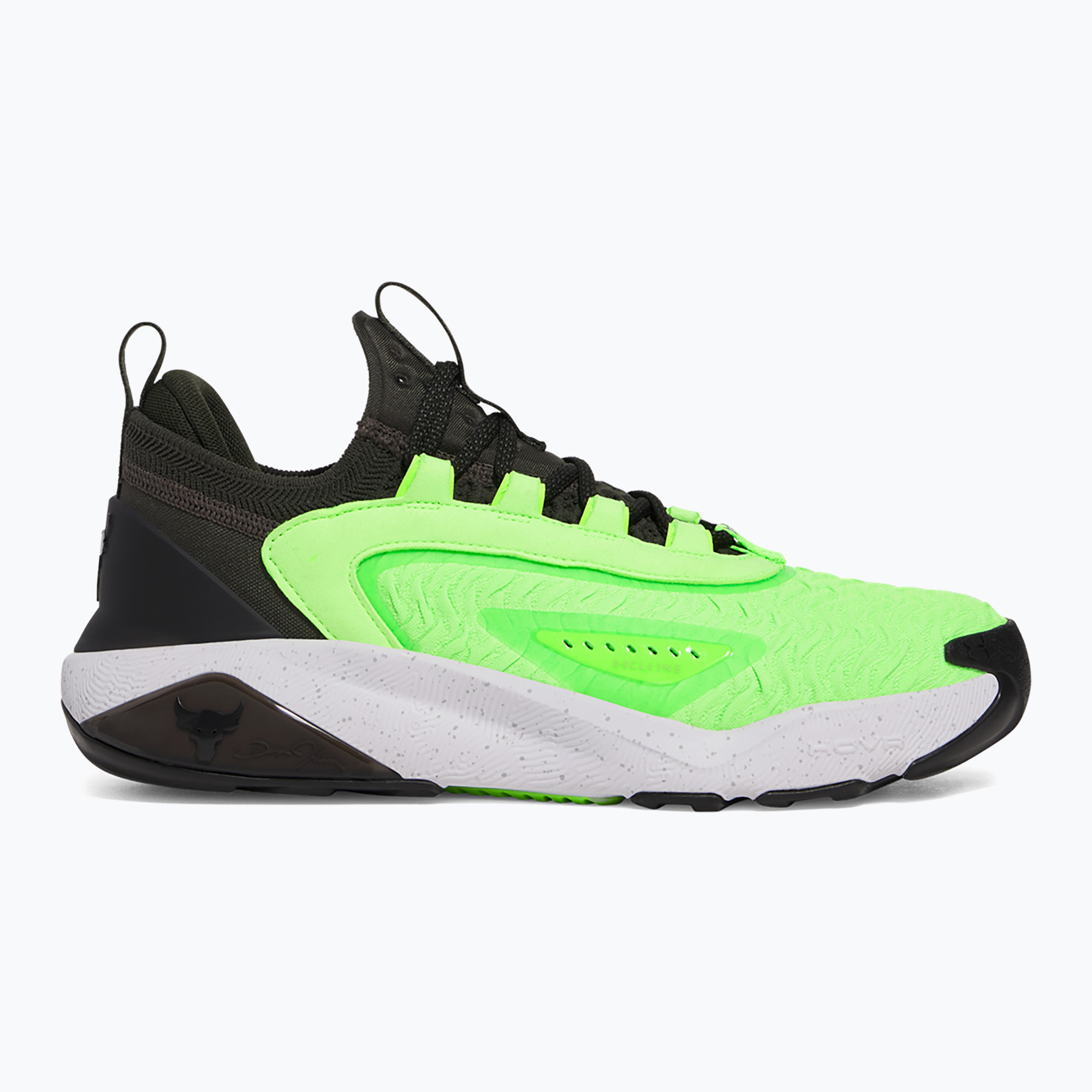 Under Armour Project Rock 7 pánska tréningová obuv baroque green/hyper green/black (Project Rock 7 3027600-310)
