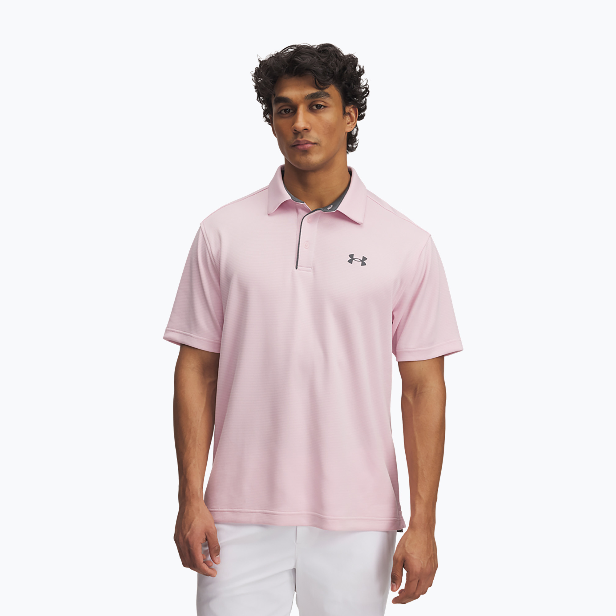 Under Armour Tech Polo prime pink/pitch gray pánske polo tričko (Tech Polo 1290140-647)