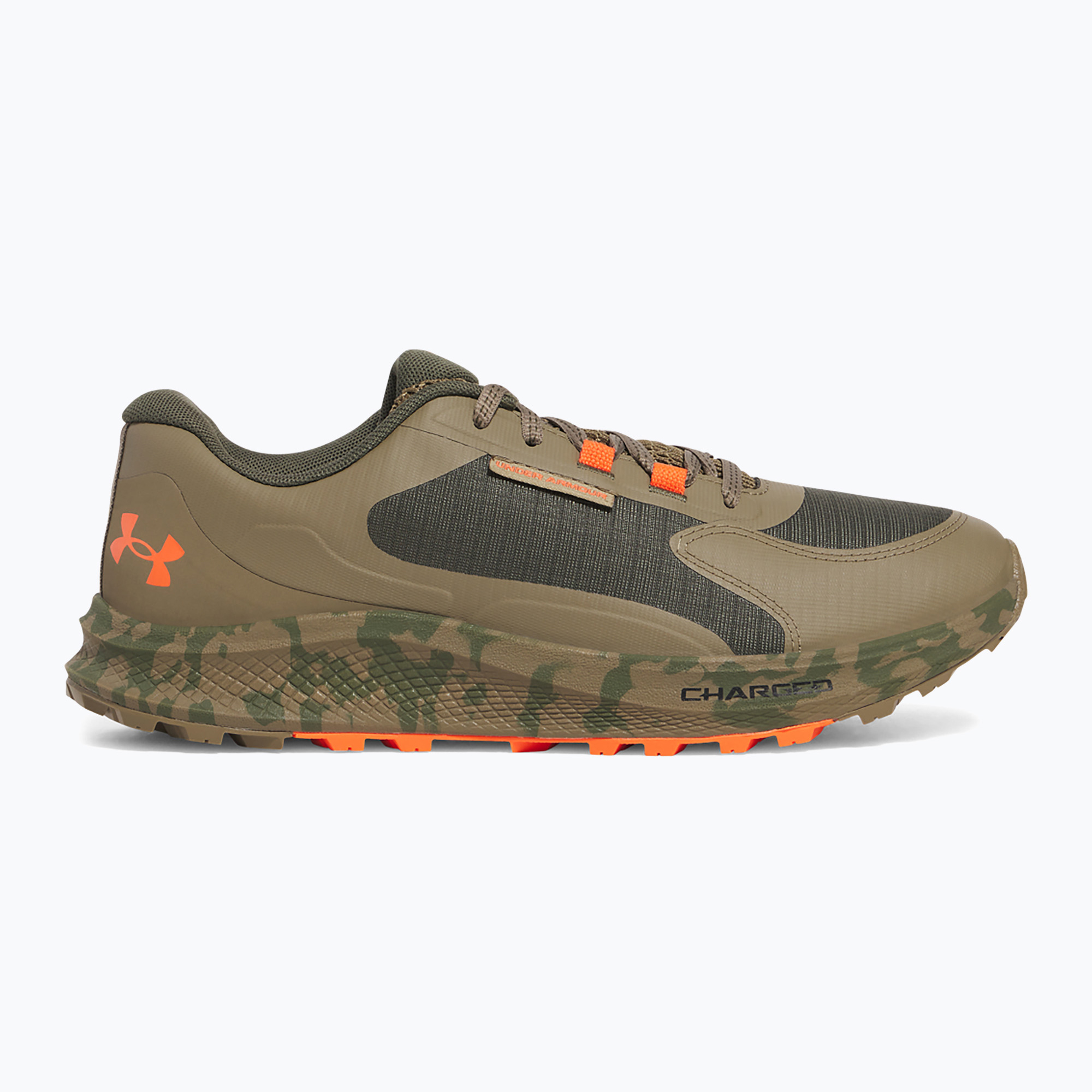 Pánske bežecké topánky Under Armour Charged Bandit Trail 3 marine od green/bayou/ares red (Charged Bandit Trail 3 3028371-390)