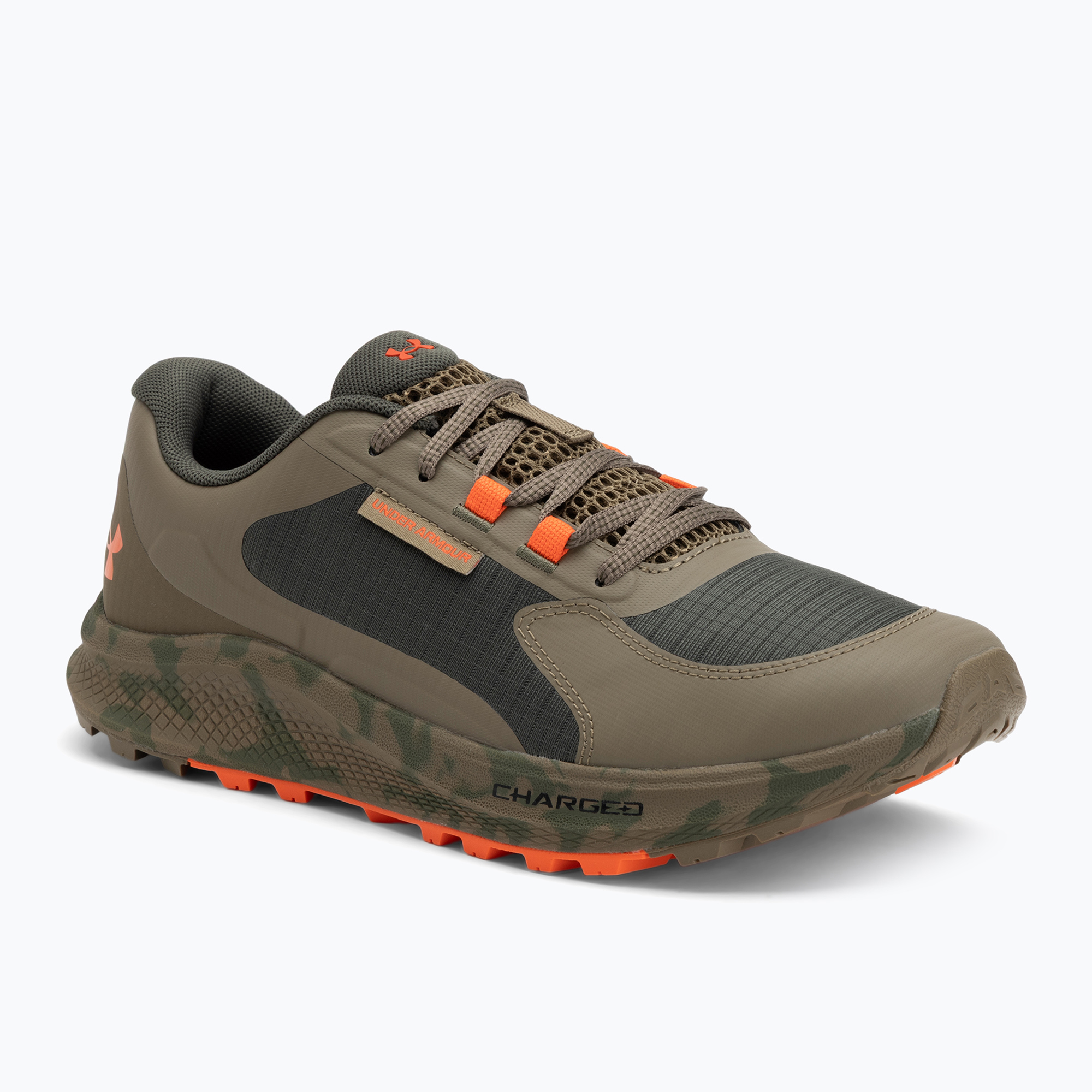 Pánske bežecké topánky Under Armour Charged Bandit Trail 3 marine od green/bayou/ares red (Charged Bandit Trail 3 3028371-390)