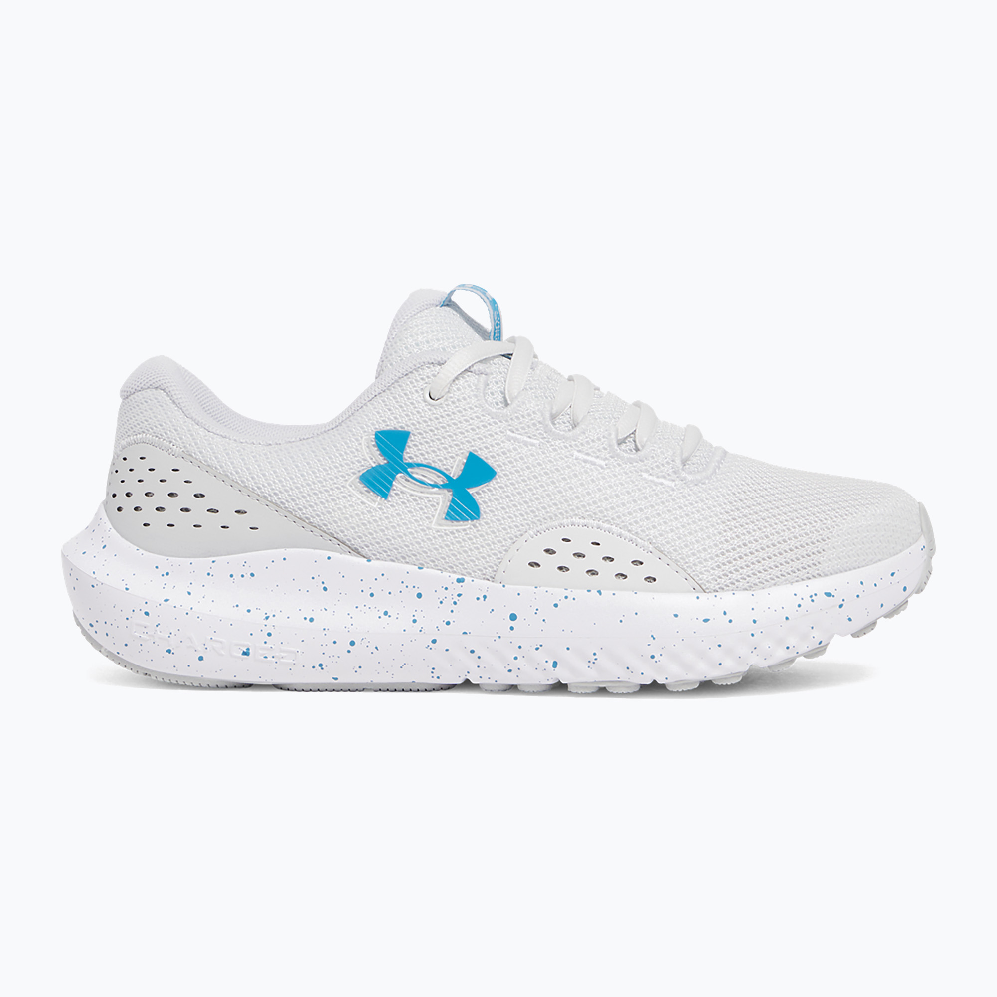 Dámske bežecké topánky Under Armour Charged Surge 4 distant gray/halo gray/ether blue (Charged Surge 4 3027007-023)