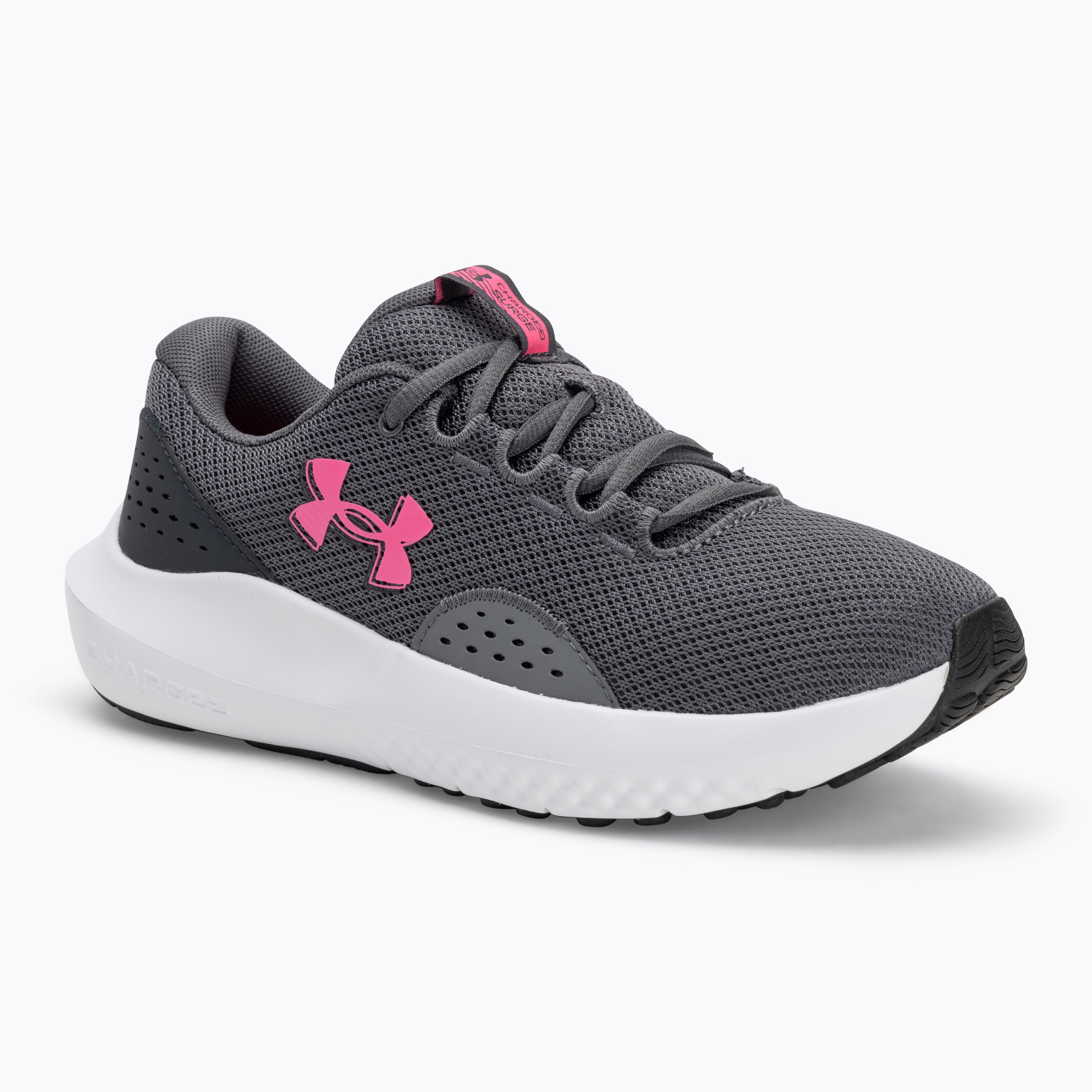 Dámske bežecké topánky Under Armour Charged Surge 4 castlerock/anthracite/aero pink (Charged Surge 4 3027007-025)