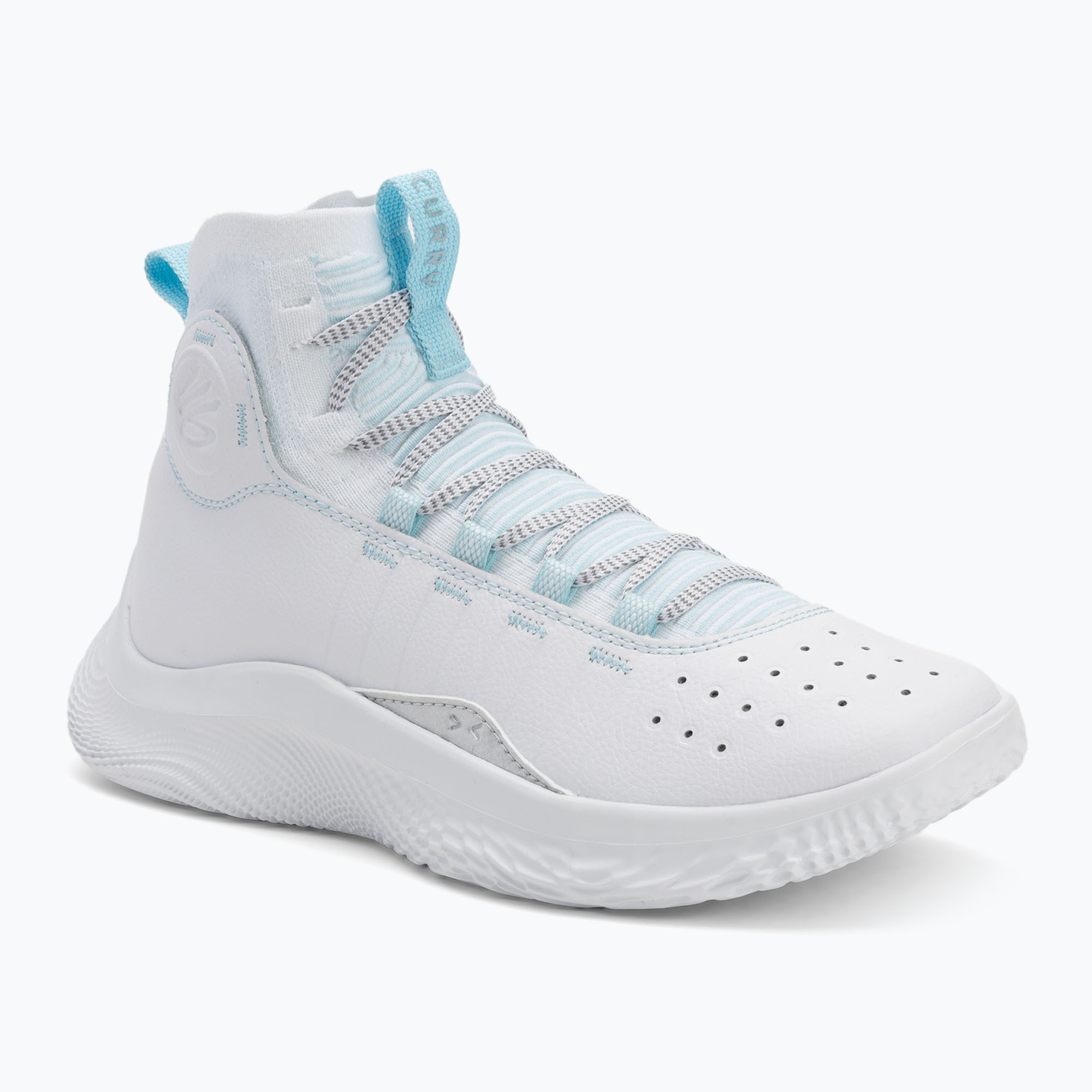 Basketbalová obuv Under Armour CURRY 4 FLOTRO white/stream/metallic silver (CURRY 4 FLOTRO 3024861-103)