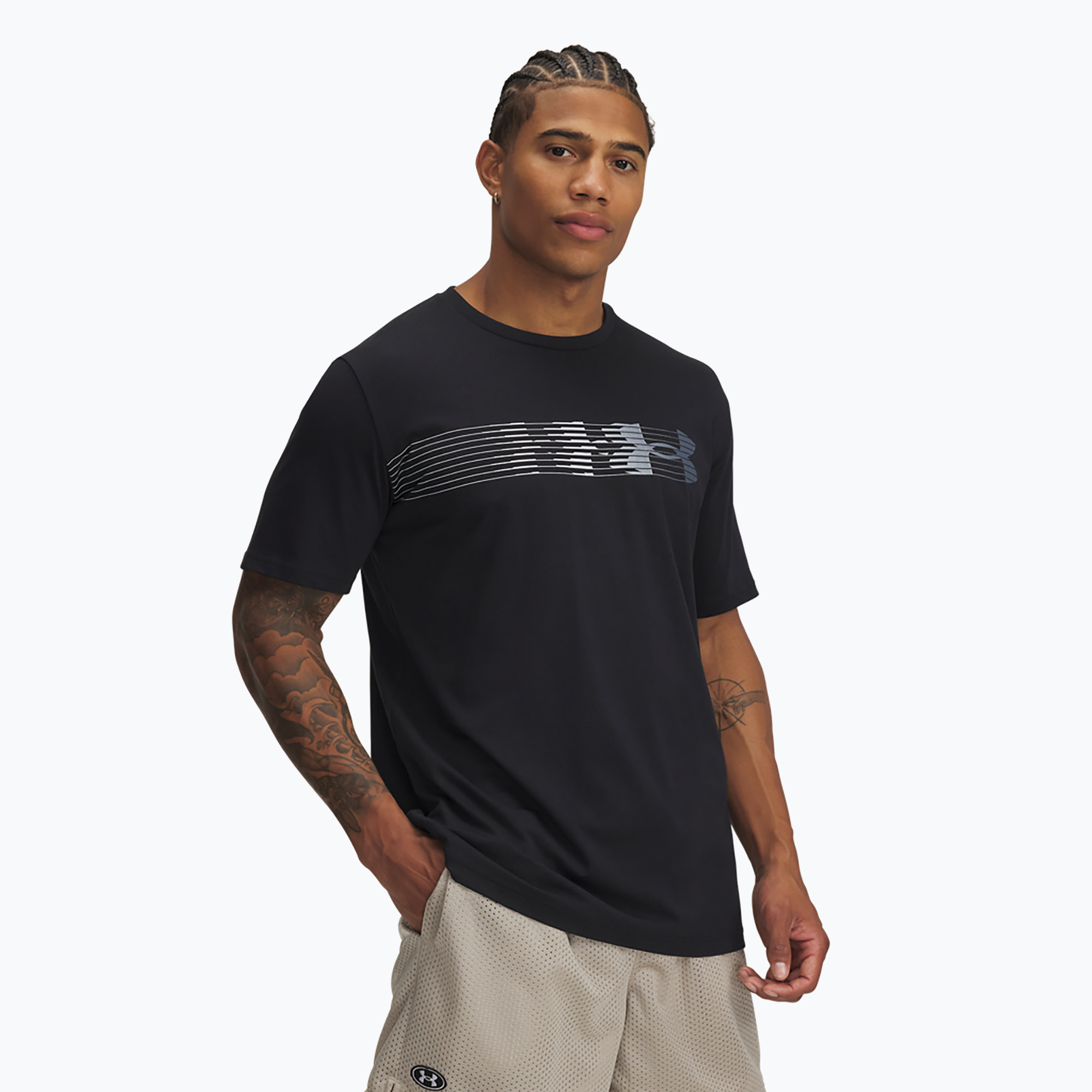 Pánske tričko Under Armour LC Fly In Logo black/downpour gray (LC Fly In Logo 1390206-001)