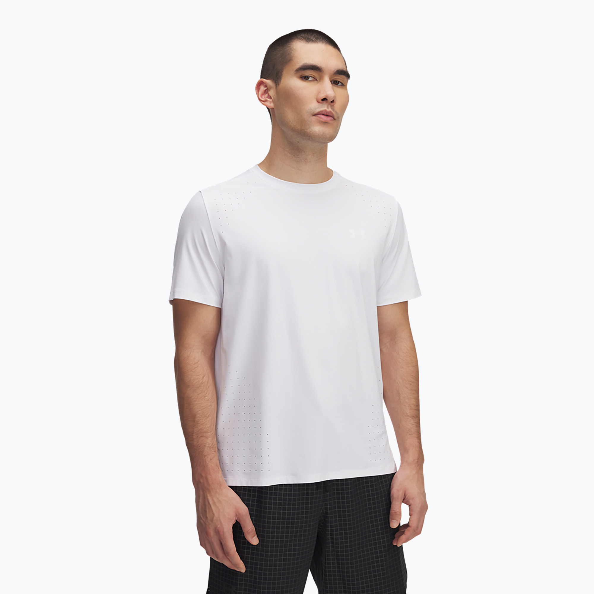 Pánske bežecké tričko Under Armour Launch Elite white/reflective (Launch Elite 1389802-100)