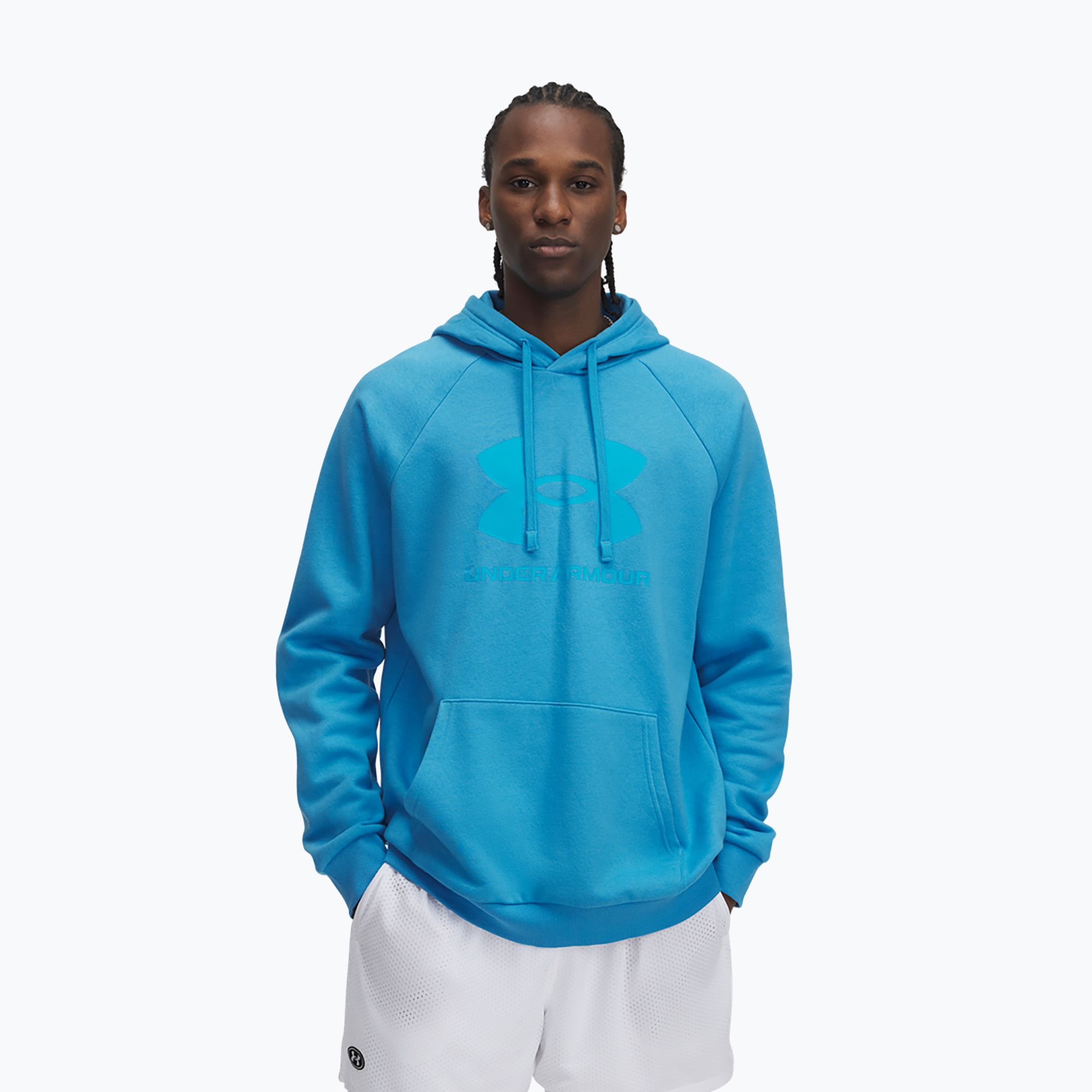 Pánska mikina Under Armour Rival Fleece Logo HD ether blue/blue topaz (Rival Fleece Logo HD 1379758-452)