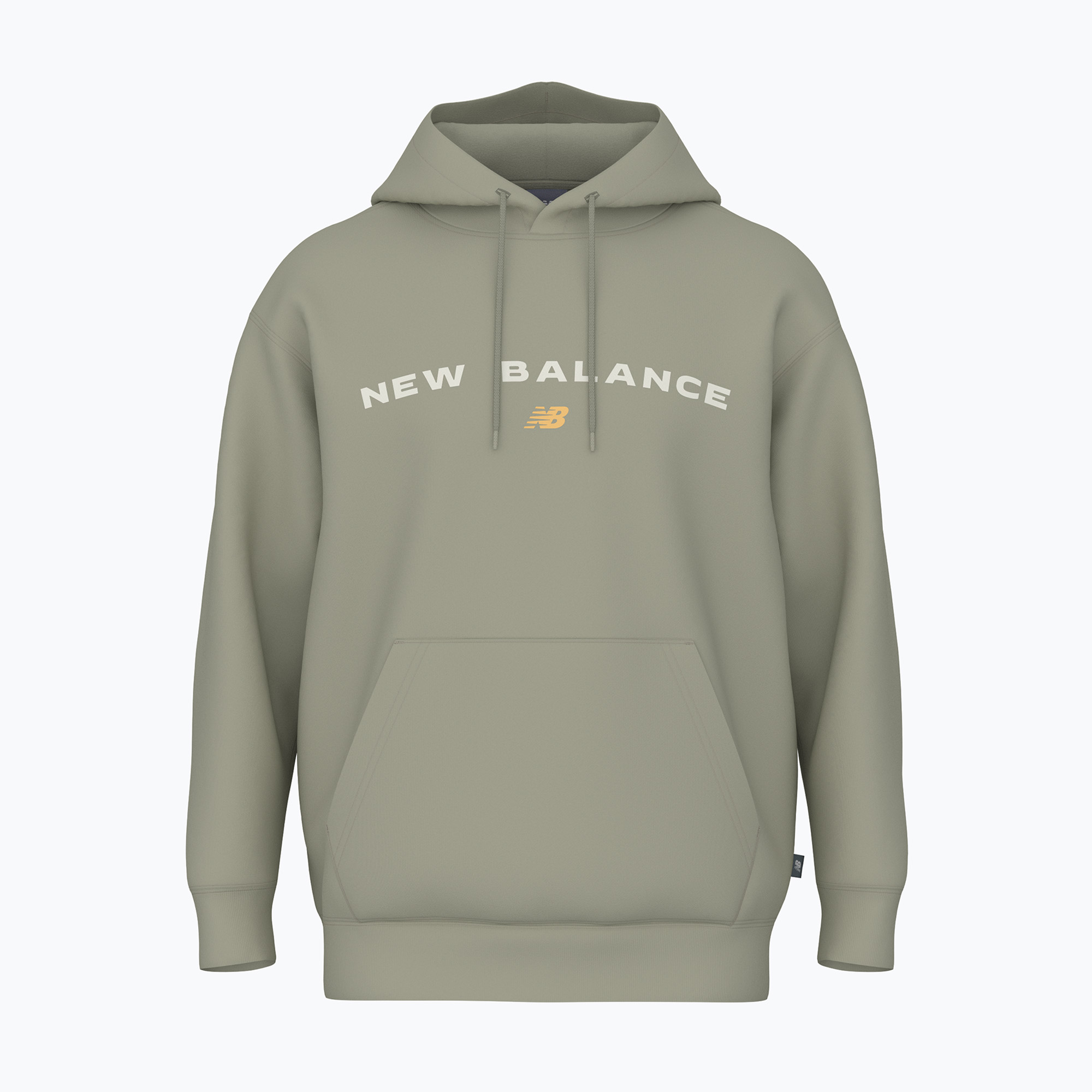 Pánska mikina New Balance Reimagine Fleece Hraphic Hoody olivine (Reimagine Fleece Hraphic Hoody MT51516OVN)