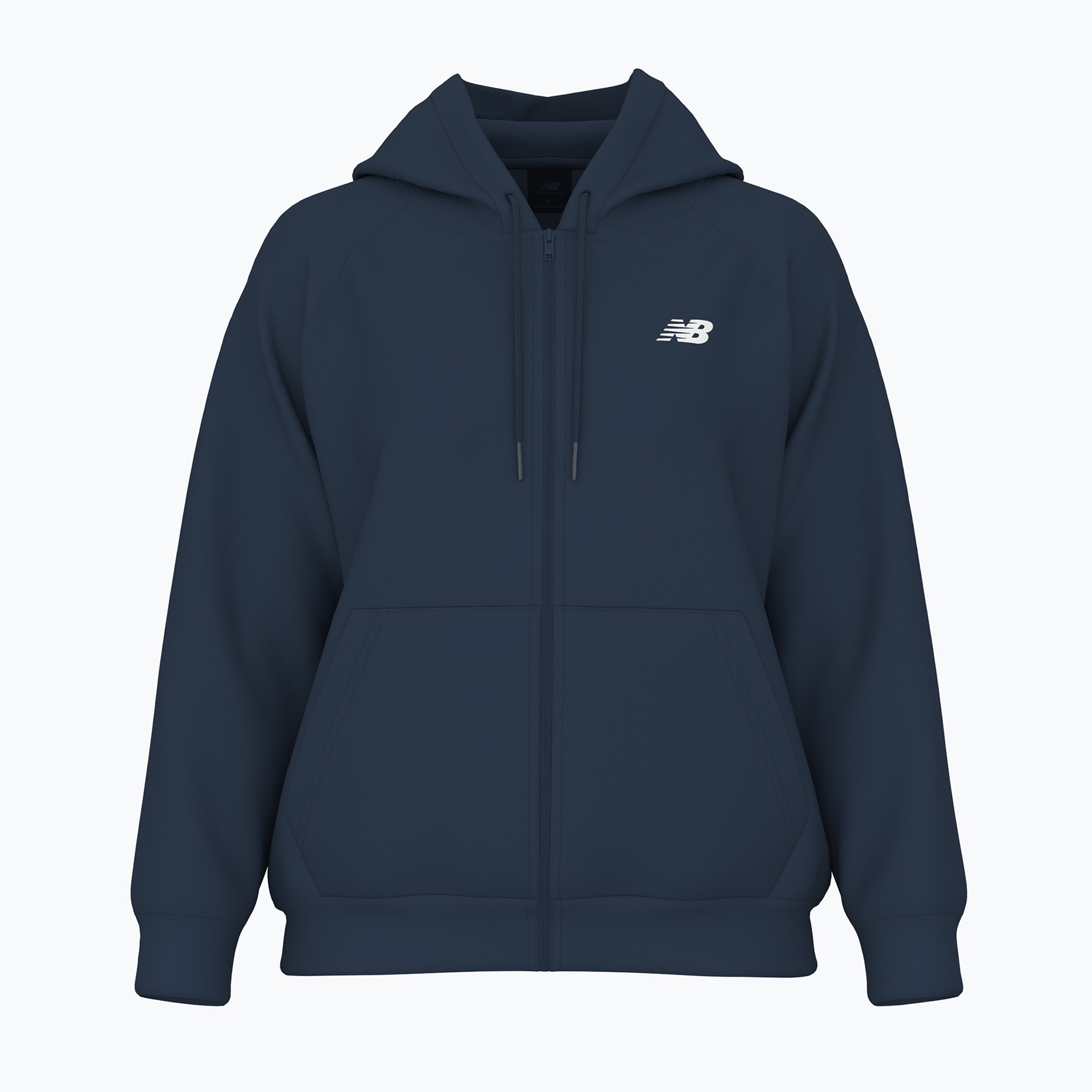 Dámska mikina New Balance Fleece Logo Full Zip athletic nb navy