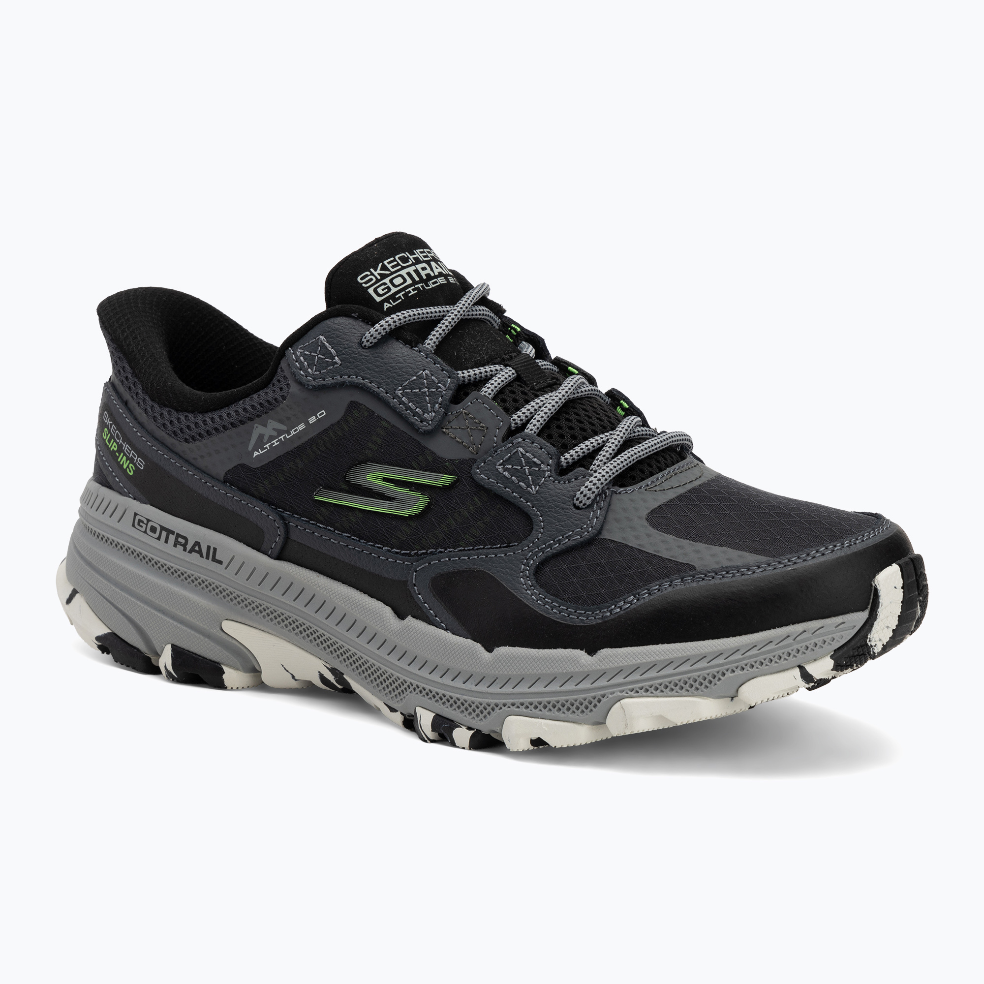 Pánska bežecká obuv SKECHERS Go Run Trail Altitude 2.0 Rocky Hill black (Go Run Trail Altitude 2.0 Rocky Hill 220762 BKGY)