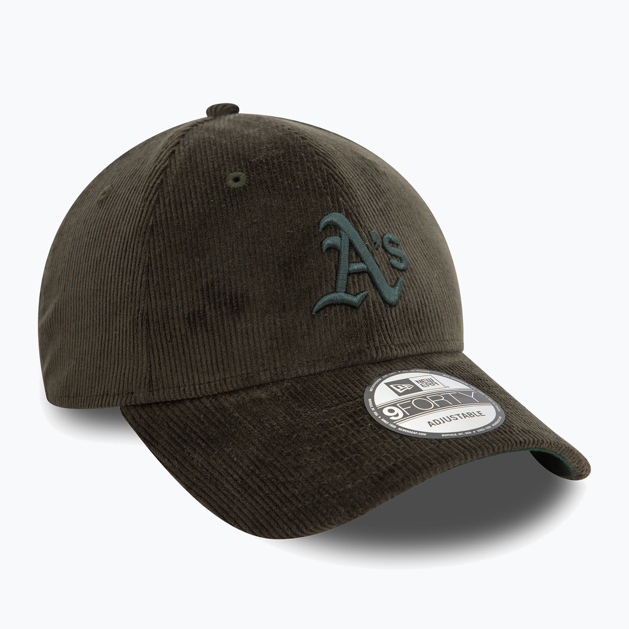 Šiltovka New Era Cord 9FORTY Oakland Athletics dark green (Cord 9FORTY Oakland Athletics 60580821)