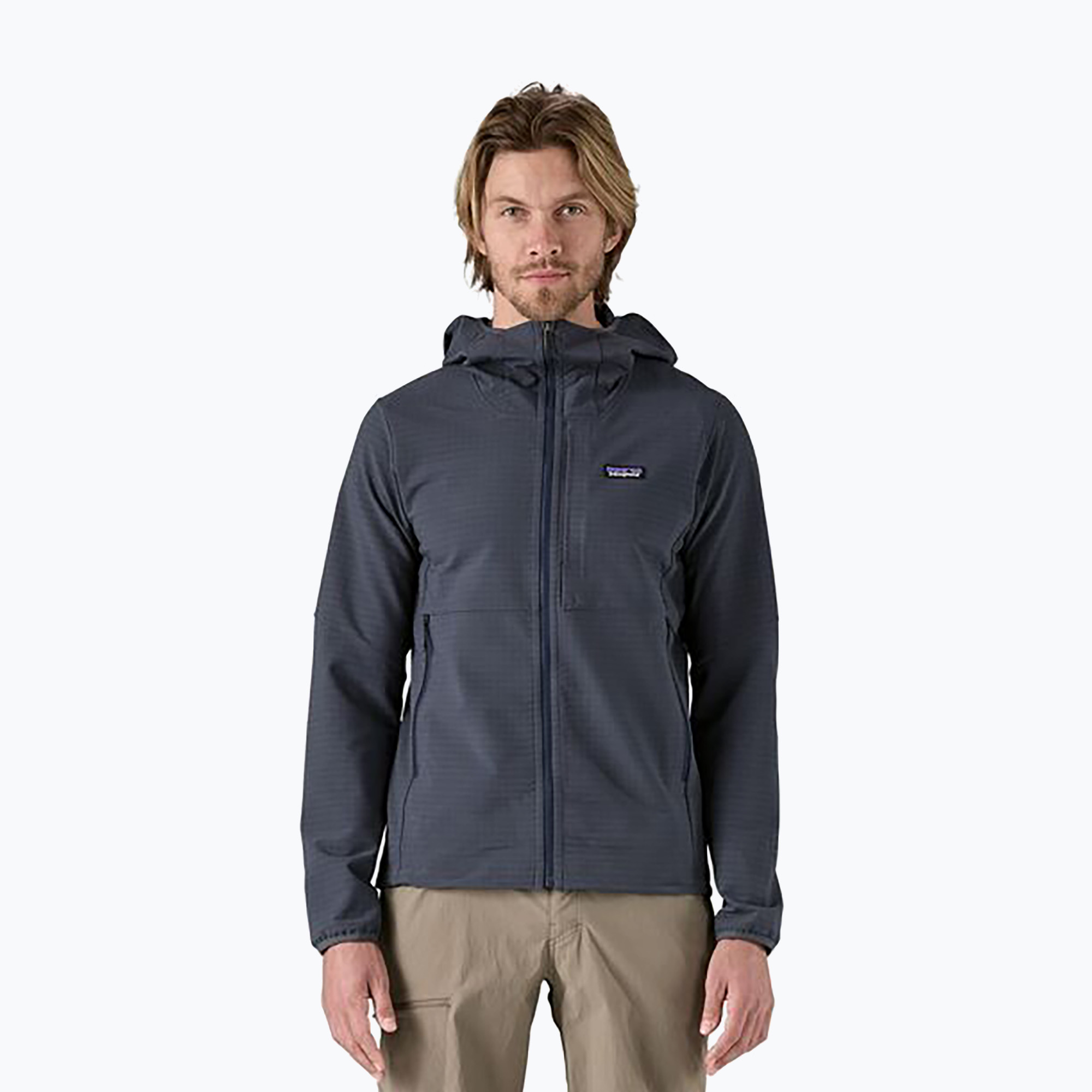 Pánska mikina Patagonia R1 TechFace Hoody smolder blue (R1 TechFace Hoody 83578)