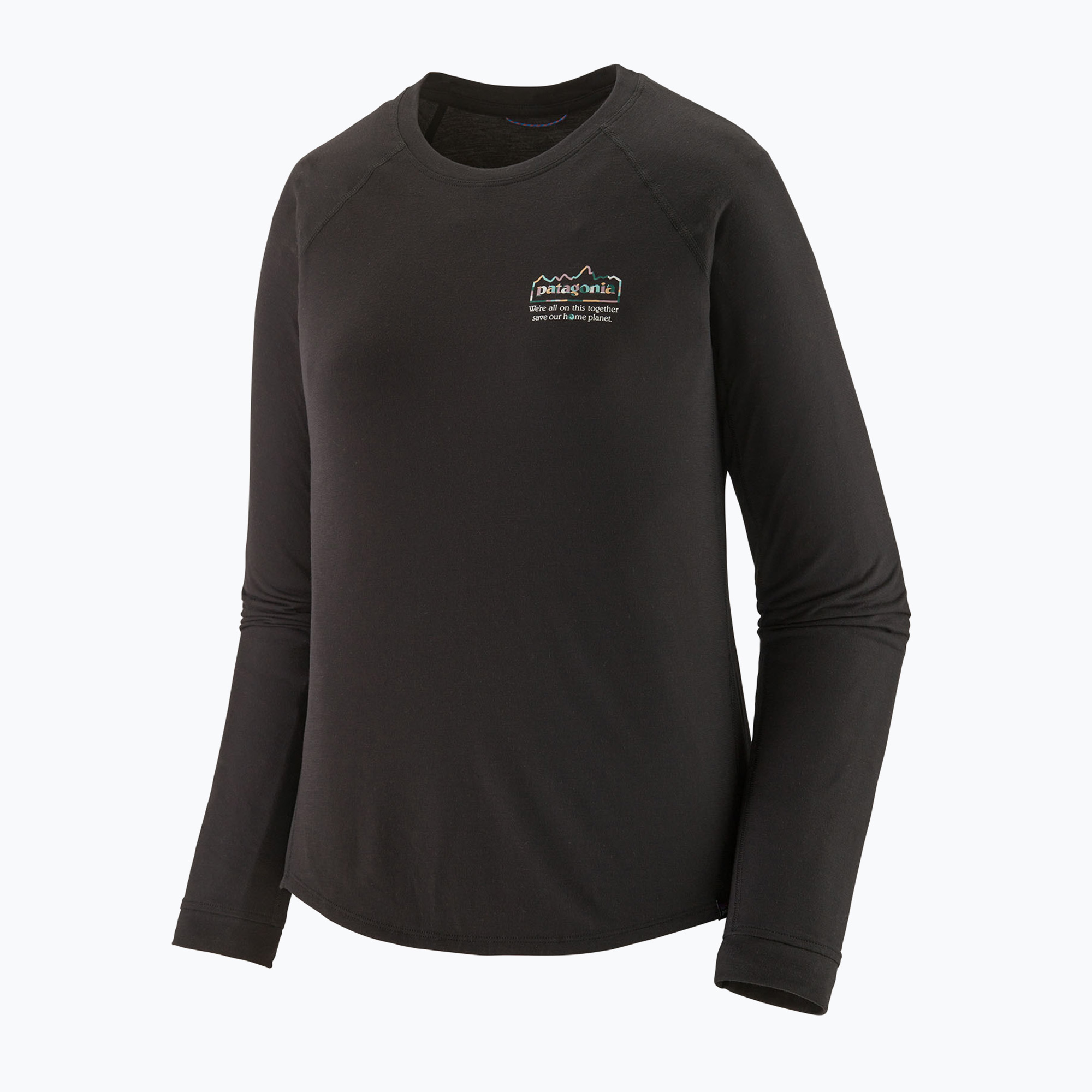 Dámske tričko Patagonia Capilene Cool Trail Graphic unity fitz/black s dlhým rukávom (Capilene Cool Trail Graphic 23715)