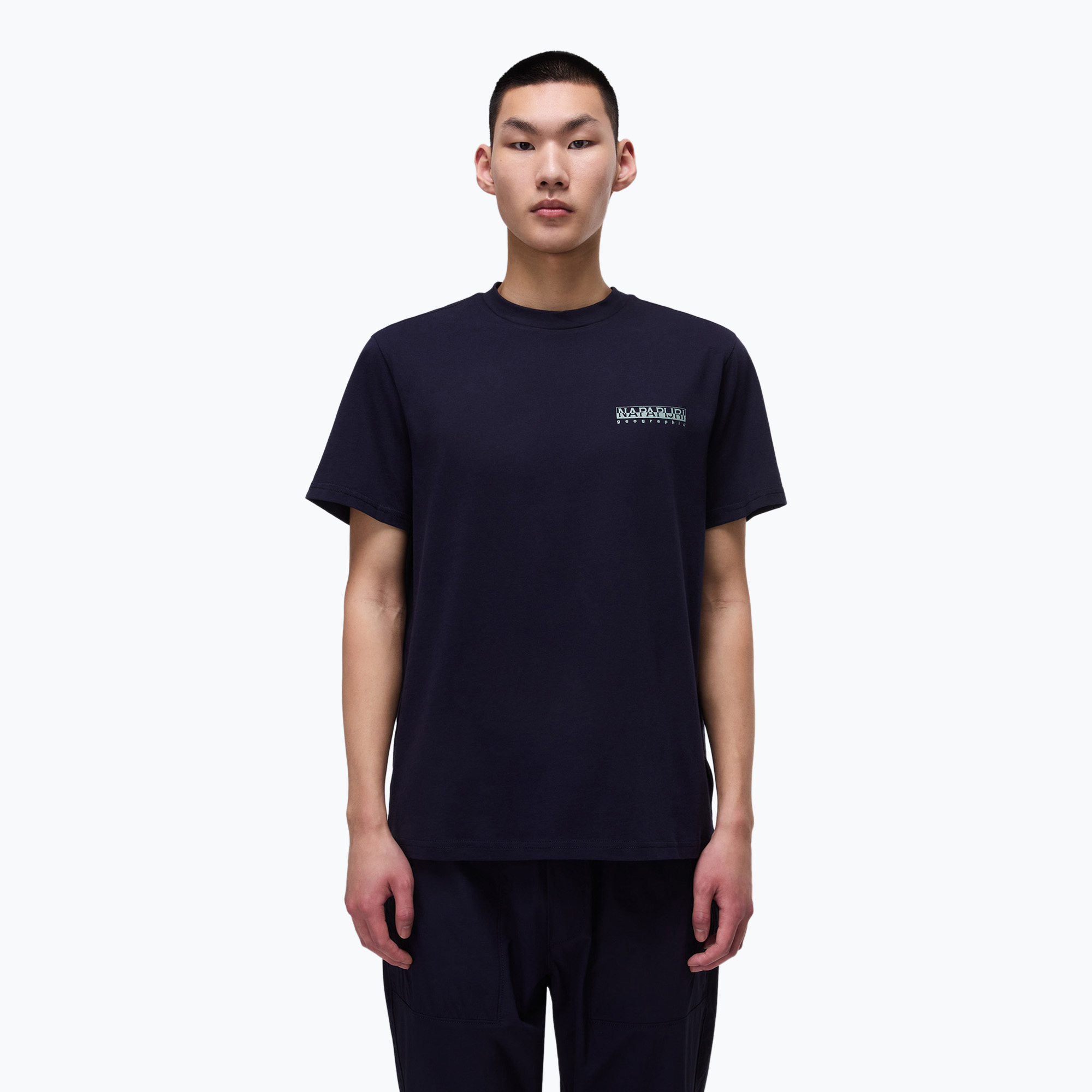 Pánske tričko Napapijri S-Box Logo white whisper