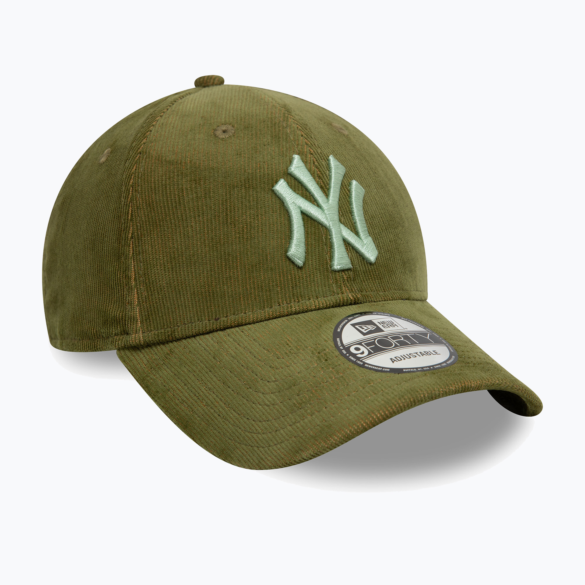 Šiltovka New Era Two Tone Cord 9Forty New York Yankees dark green (Two Tone Cord 9Forty New York Yankees 60595430)