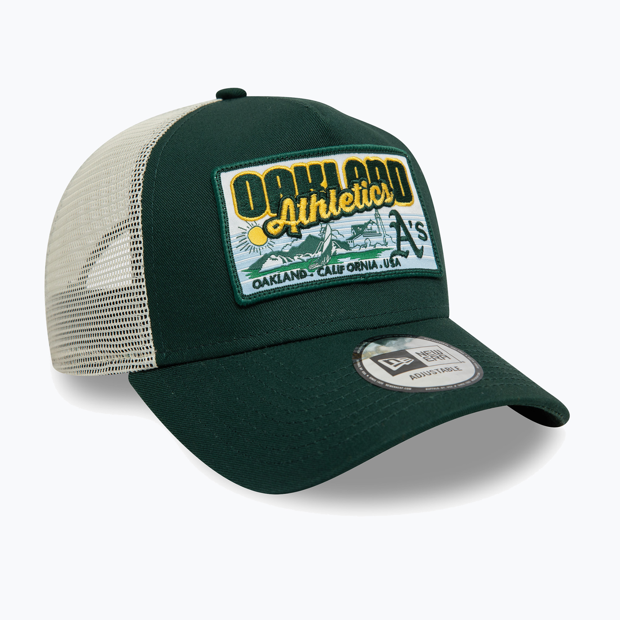 Šiltovka New Era MLB Patch Trucker Oakland Athletics dark green (MLB Patch Trucker Oakland Athletics 60595258)