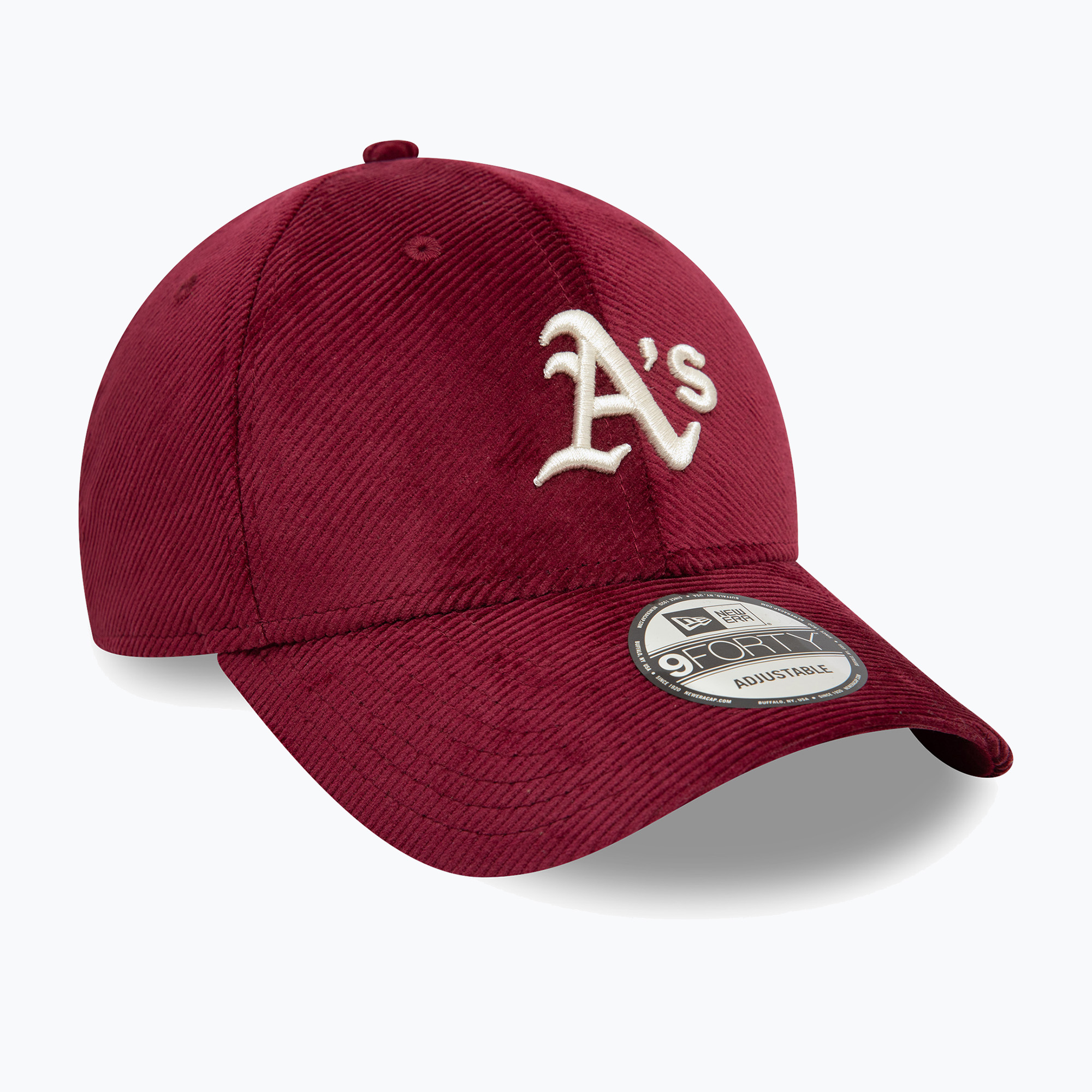 Šiltovka New Era Cord 9Forty Oakland Athletics dark red