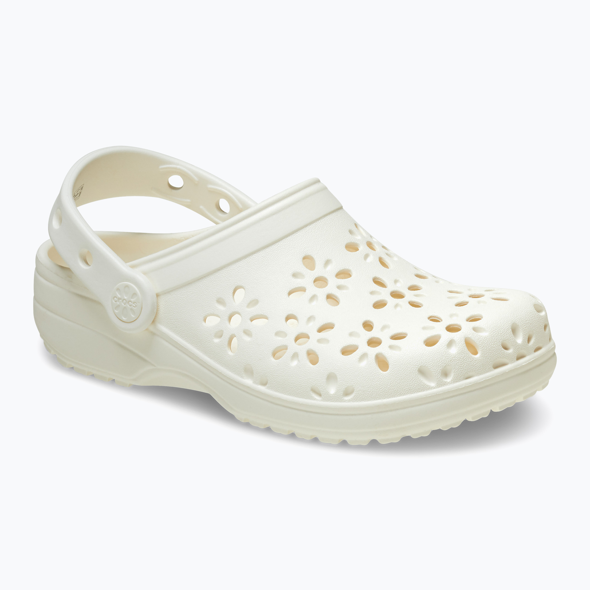 Žabky Crocs Classic Floral Cutout Clog chalk (Classic Floral Cutout Clog 210927-0WV)