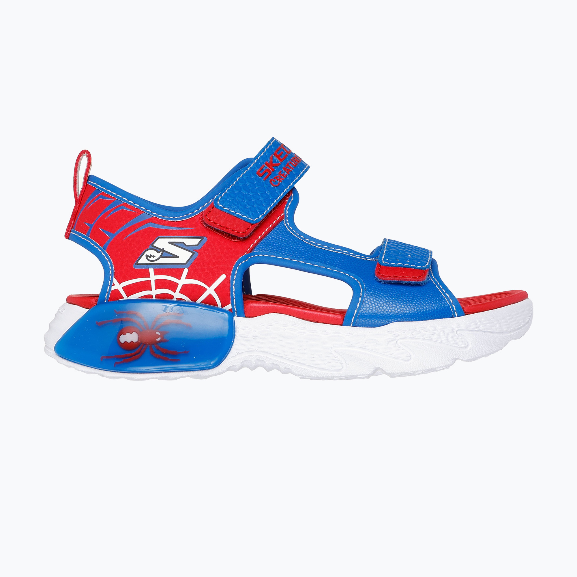 Detské sandále SKECHERS Creature Splash modré/červené (Creature Splash 402121L BLRD)