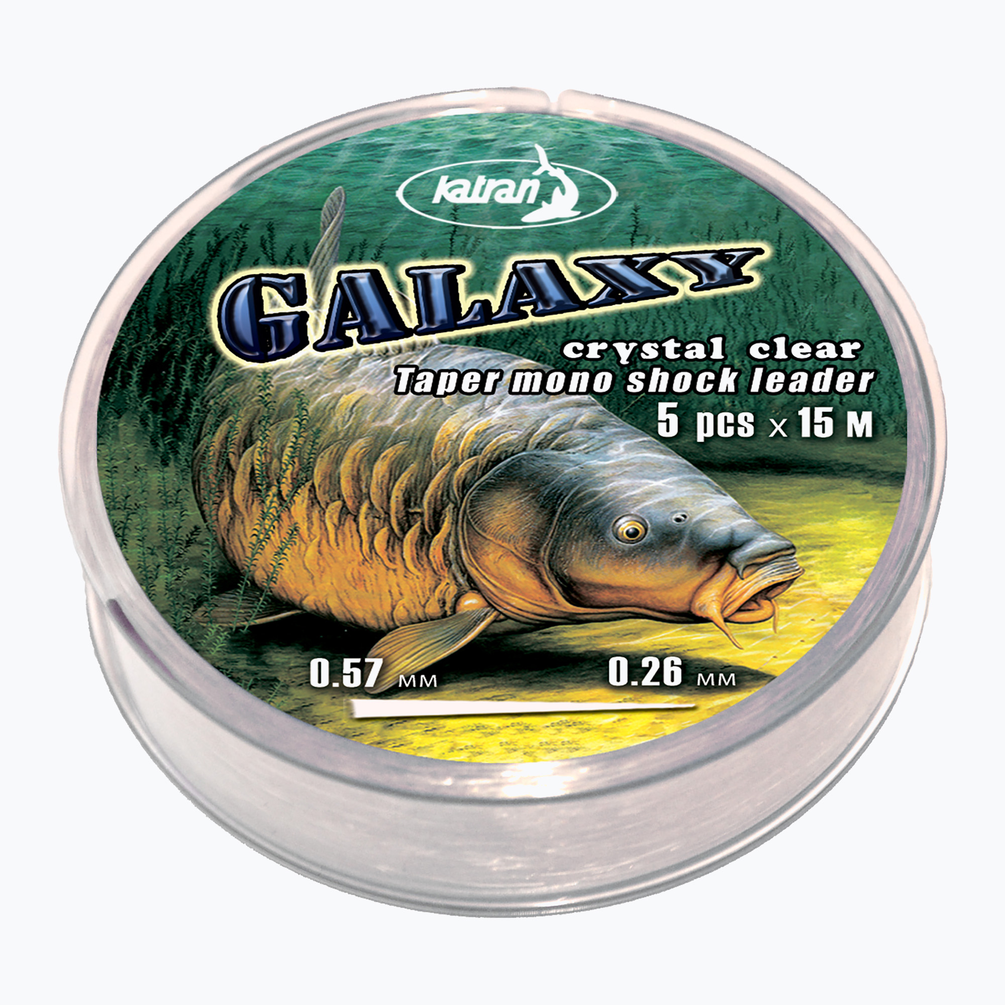 Katran Galaxy Taper Mono Shock Leader line číry (Galaxy Taper Mono Shock Leader)