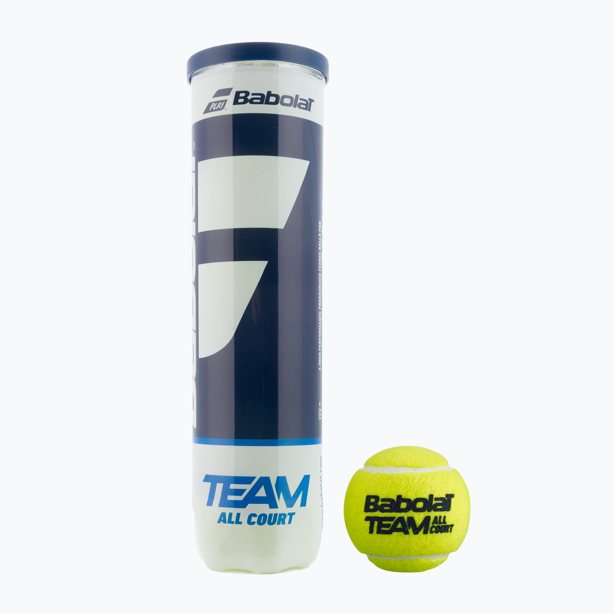 Tenisové loptičky Babolat Team All Court 4 ks žlté 502081